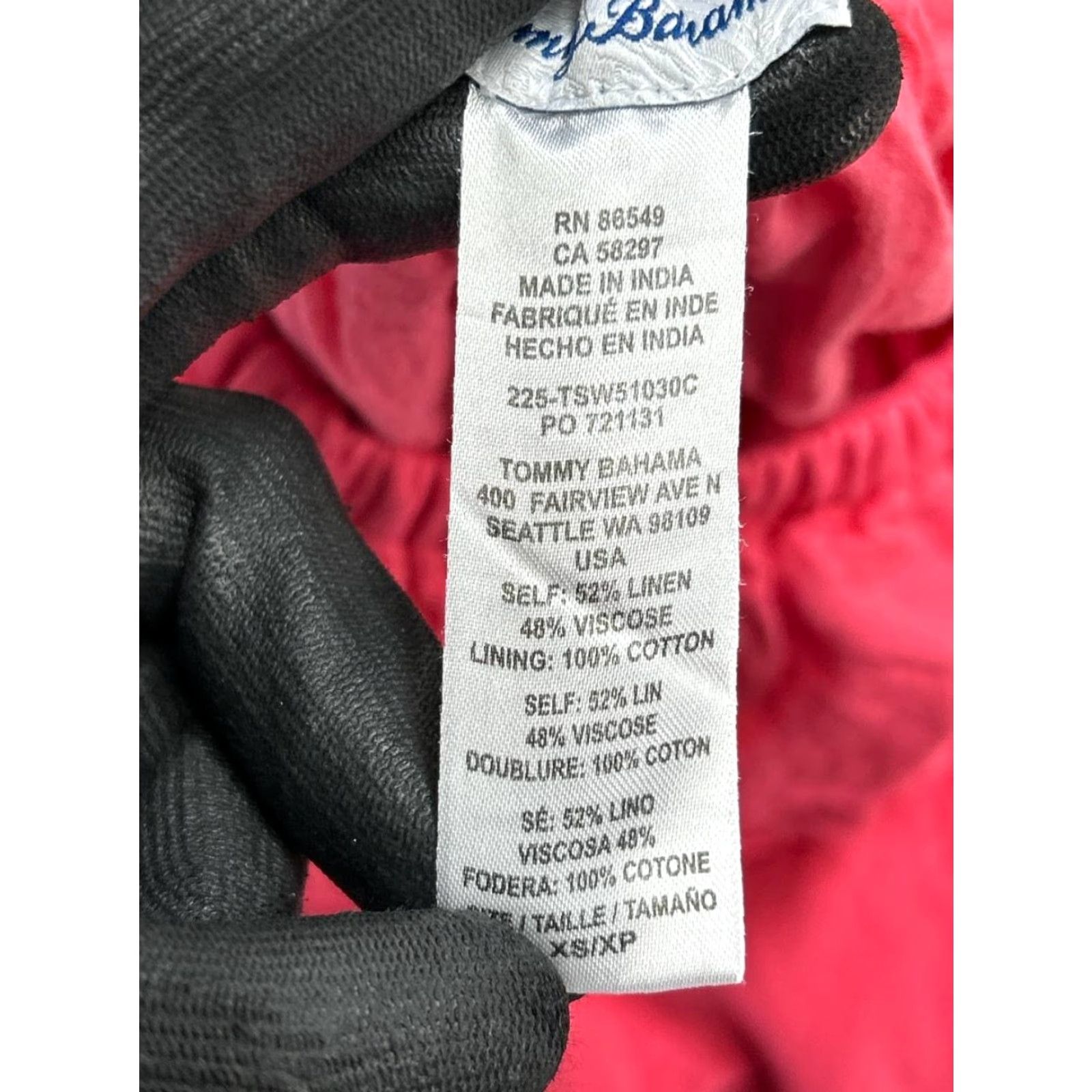 Tommy Bahama Tommy Bahama Dress Womens XS Pink Linen Blend Sleeveless Boat Neck A-Line Casual Beach Size XS / US 0-2 / IT 36-38 - 4 Thumbnail