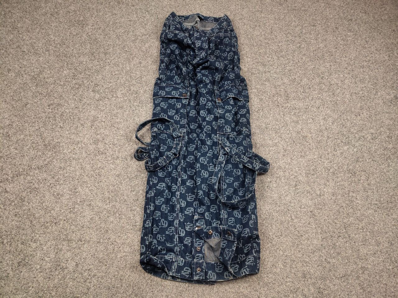 Von Dutch Vintage Von Dutch Y2K Print Cargo Baggy Bomdage Jeans Size US 30 / EU 46 - 2 Thumbnail