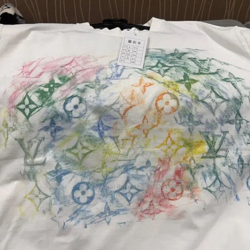Louis Vuitton Louis Vuitton Men's Large White Cotton T-Shirt . Size US L / EU 52-54 / 3 - 3 Thumbnail