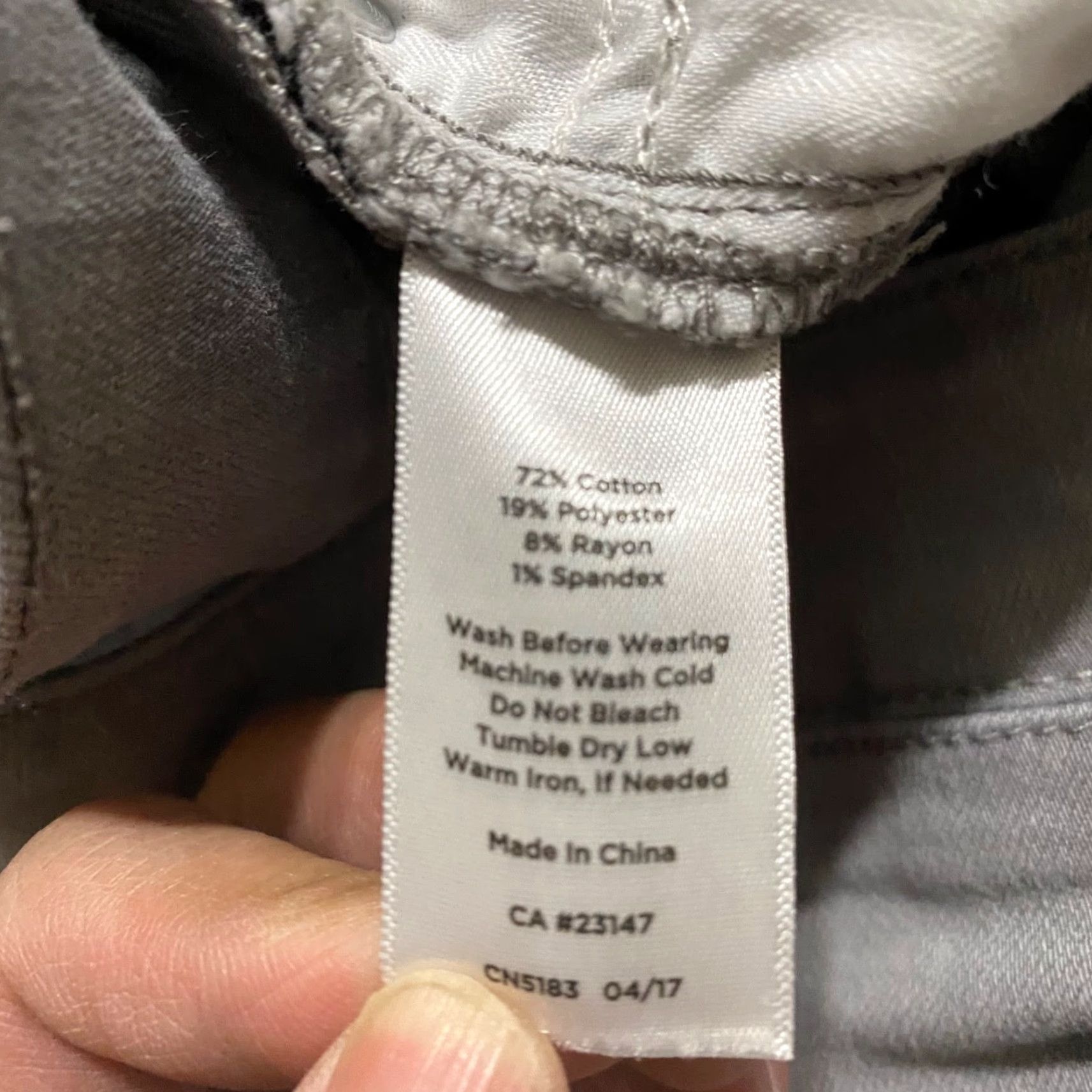 Talbots Talbots Jeans 12 Gray Medium Wash Straight 5-Pocket Denim Mid Rise Womens Jeans Size 34" / US 12 / IT 48 - 4 Thumbnail