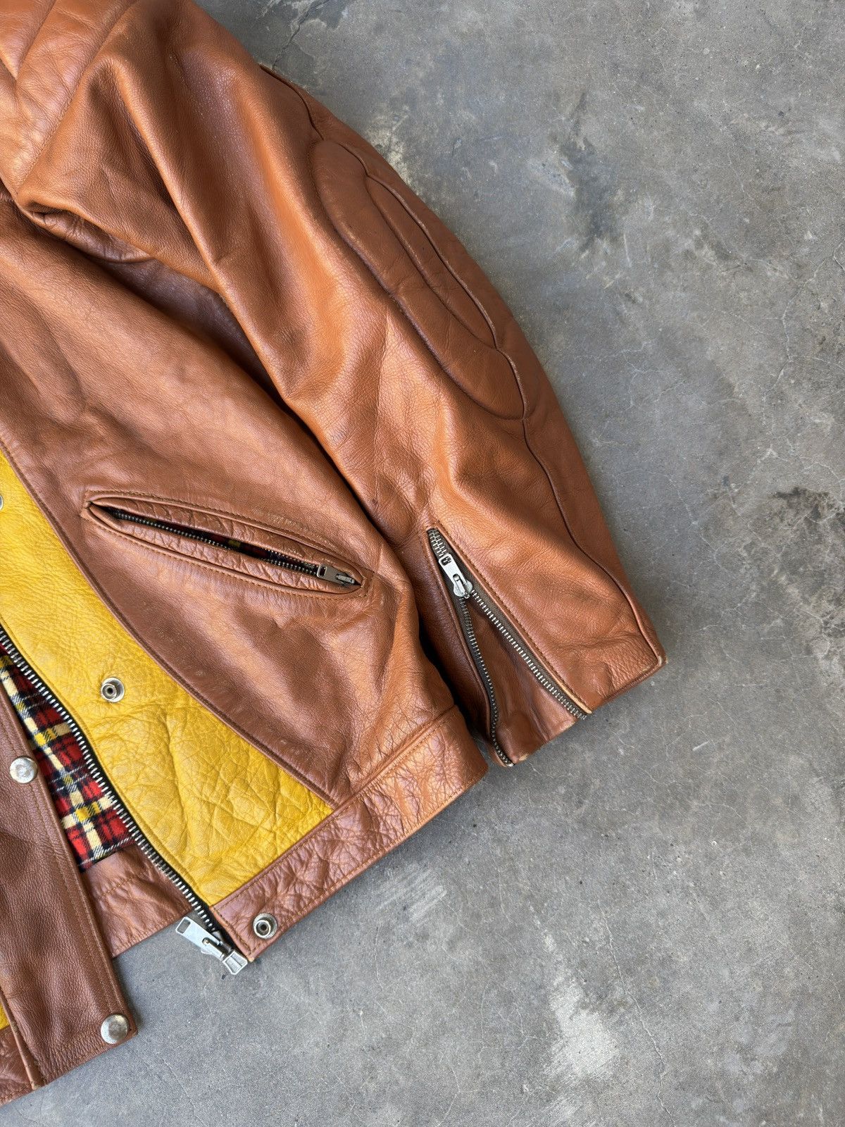 Aero Leathers Vintage 60s-70s aero sport leather jacket blanket lined Size US L / EU 52-54 / 3 - 3 Thumbnail