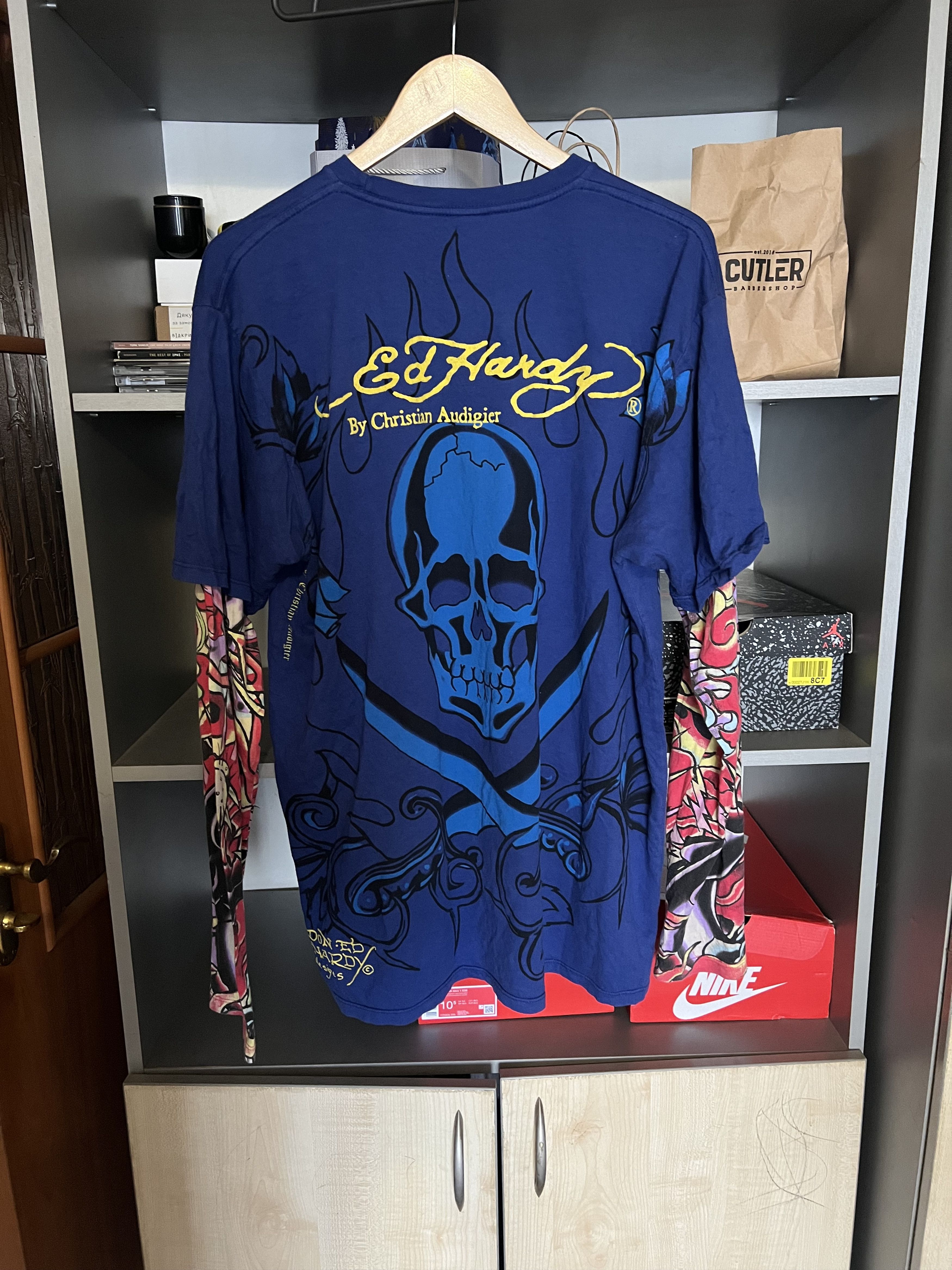 Ed Hardy Vintage Ed Hardy by Christian Audigier Designer Japanese Size US XXL / EU 58 / 5 - 7 Thumbnail