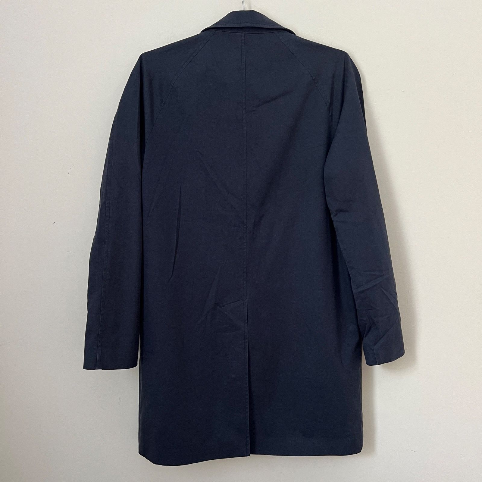 Sandro Sandro Men's Navy Blue Lightweight Trench Coat Size S Size US S / EU 44-46 / 1 - 4 Thumbnail