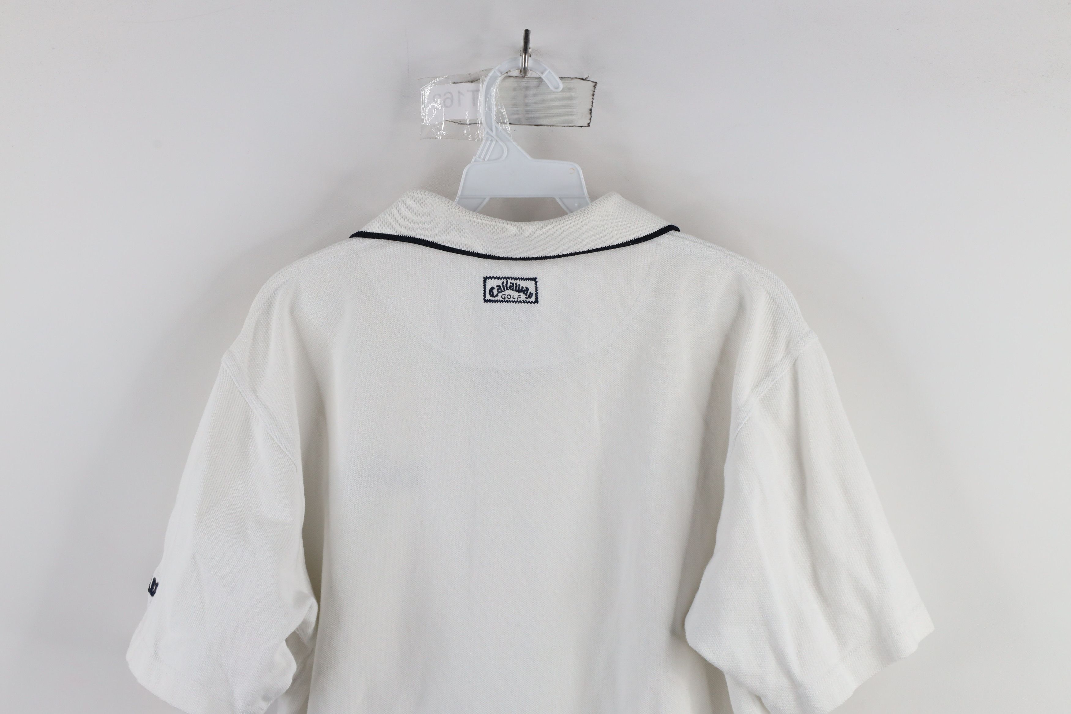 Callaway × Vintage Vintage 90s Callaway Golf Collared Golfing Polo Shirt White Size US L / EU 52-54 / 3 - 11 Thumbnail