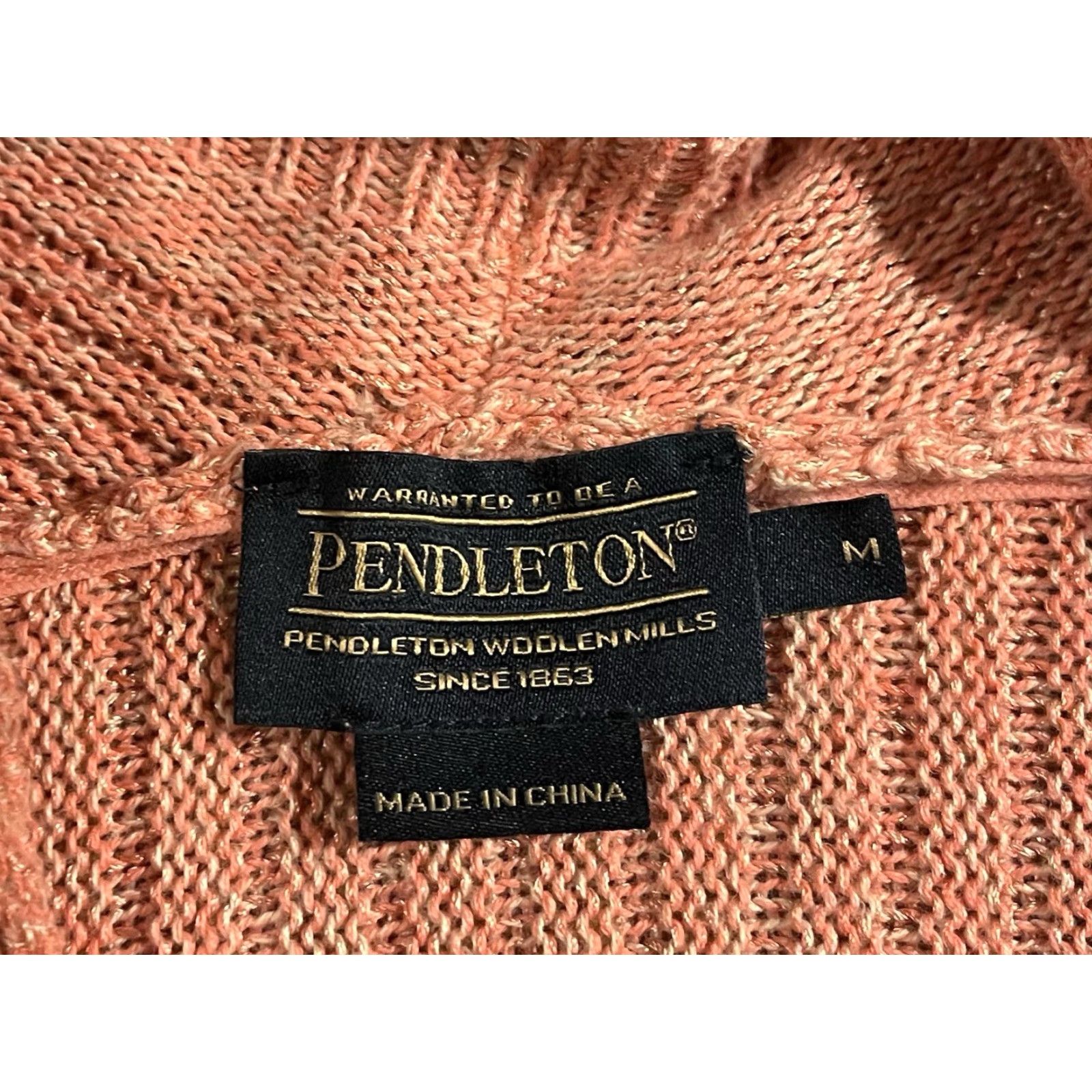 Pendleton VINTAGE Pendleton Cardigan Sweater Women’s M Pink Ribbed Long Open Size M / US 6-8 / IT 42-44 - 5 Thumbnail