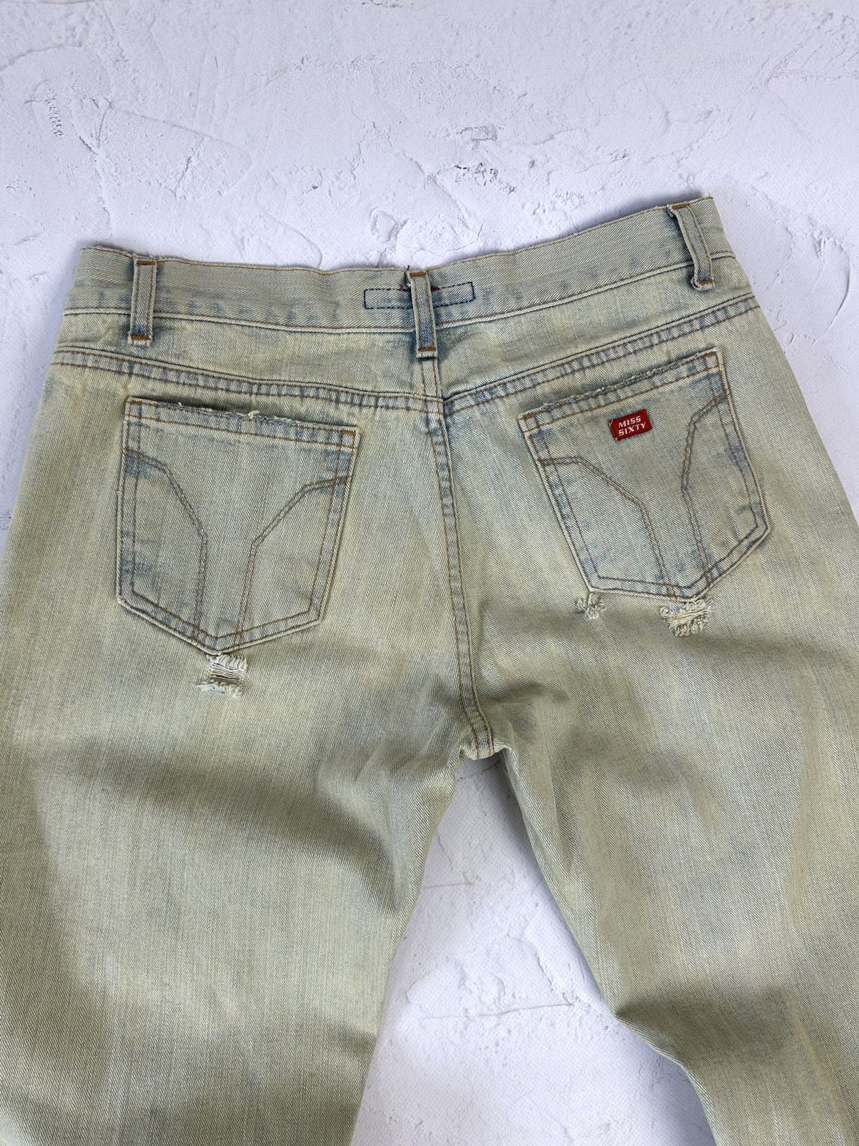 Miss Sixty Vintage Y2K Miss Sixty Distressed Washed Jeans Size 28" / US 6 / IT 42 - 8 Thumbnail