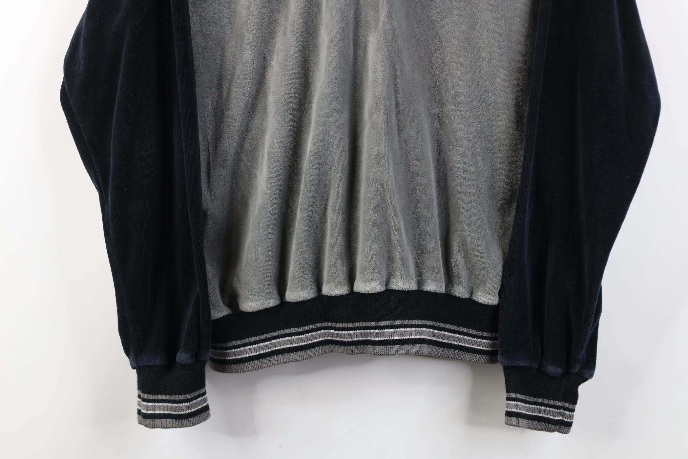 Vintage Vintage 90s Streetwear Block Velour Long Sleeve Polo Shirt Size US M / EU 48-50 / 2 - 3 Thumbnail