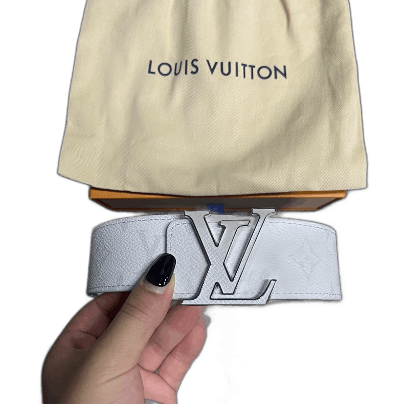 Louis Vuitton Louis Vuitton White Canvas Belt with Logo Size ONE SIZE - 1 Thumbnail