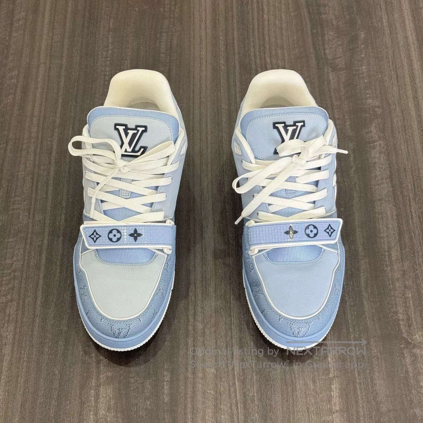 Louis Vuitton Louis Vuitton New Trainer Blue Sneakers. Size US 10.5 / EU 43-44 - 4 Thumbnail