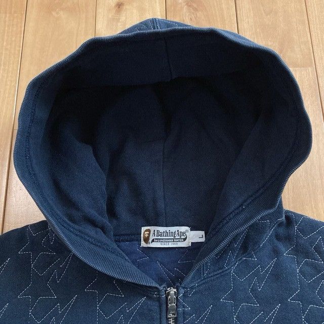 Bape Embroidered BAPE Sta Zip Hoodie NAVY a bathing ape star NIGO Size US L / EU 52-54 / 3 - 5 Thumbnail