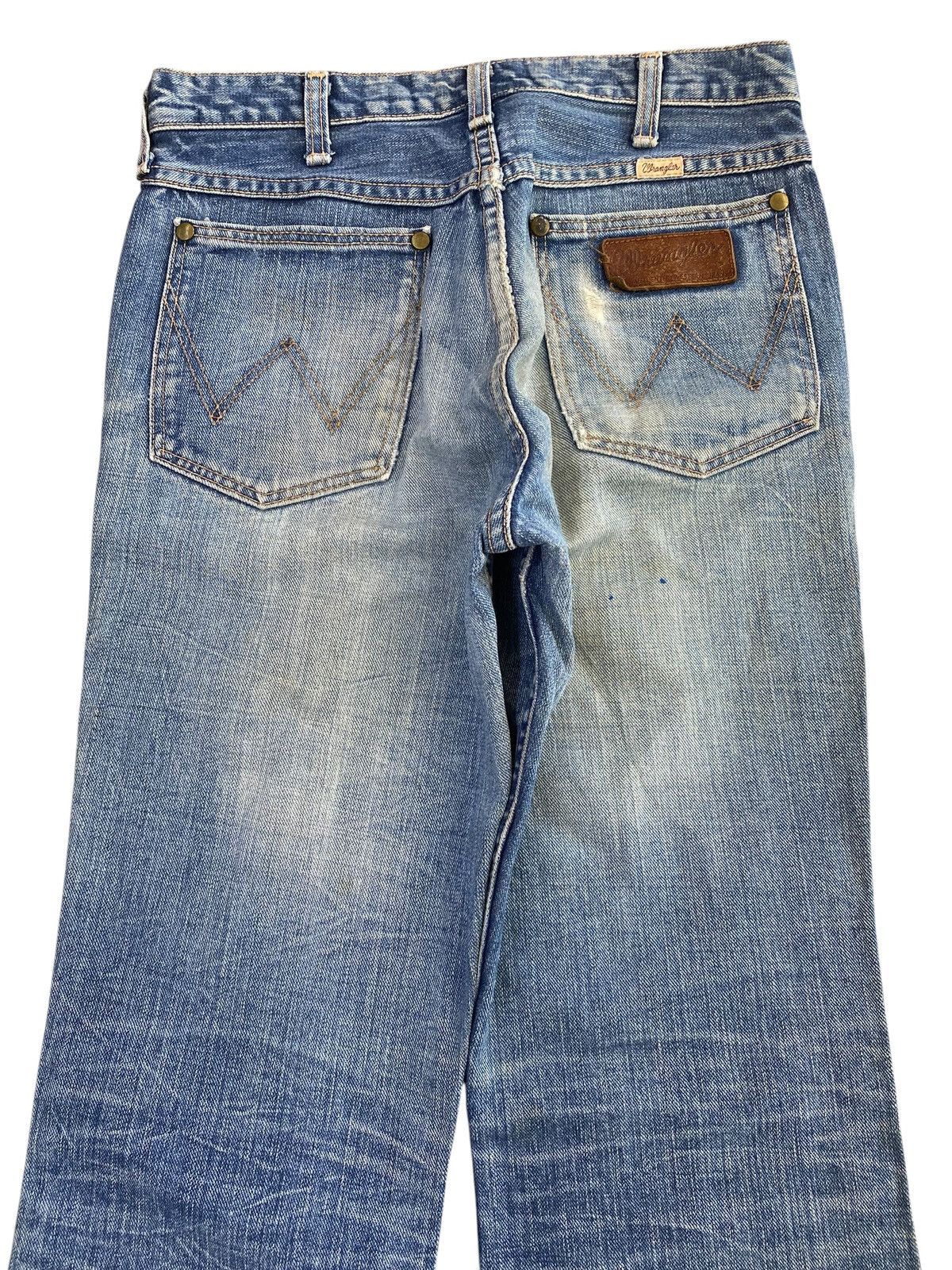 Wrangler Wrangler Brand Whiskers Faded Wash Style Bootcut Jeans Size US 28 / EU 44 - 4 Thumbnail