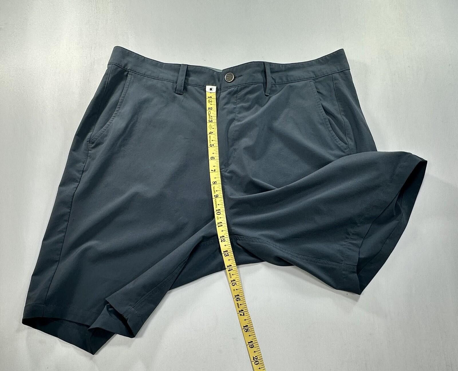 Other Free Fly Flat Front Chino Shorts Men Blue/Green 38 Size US 38 / EU 54 - 4 Thumbnail