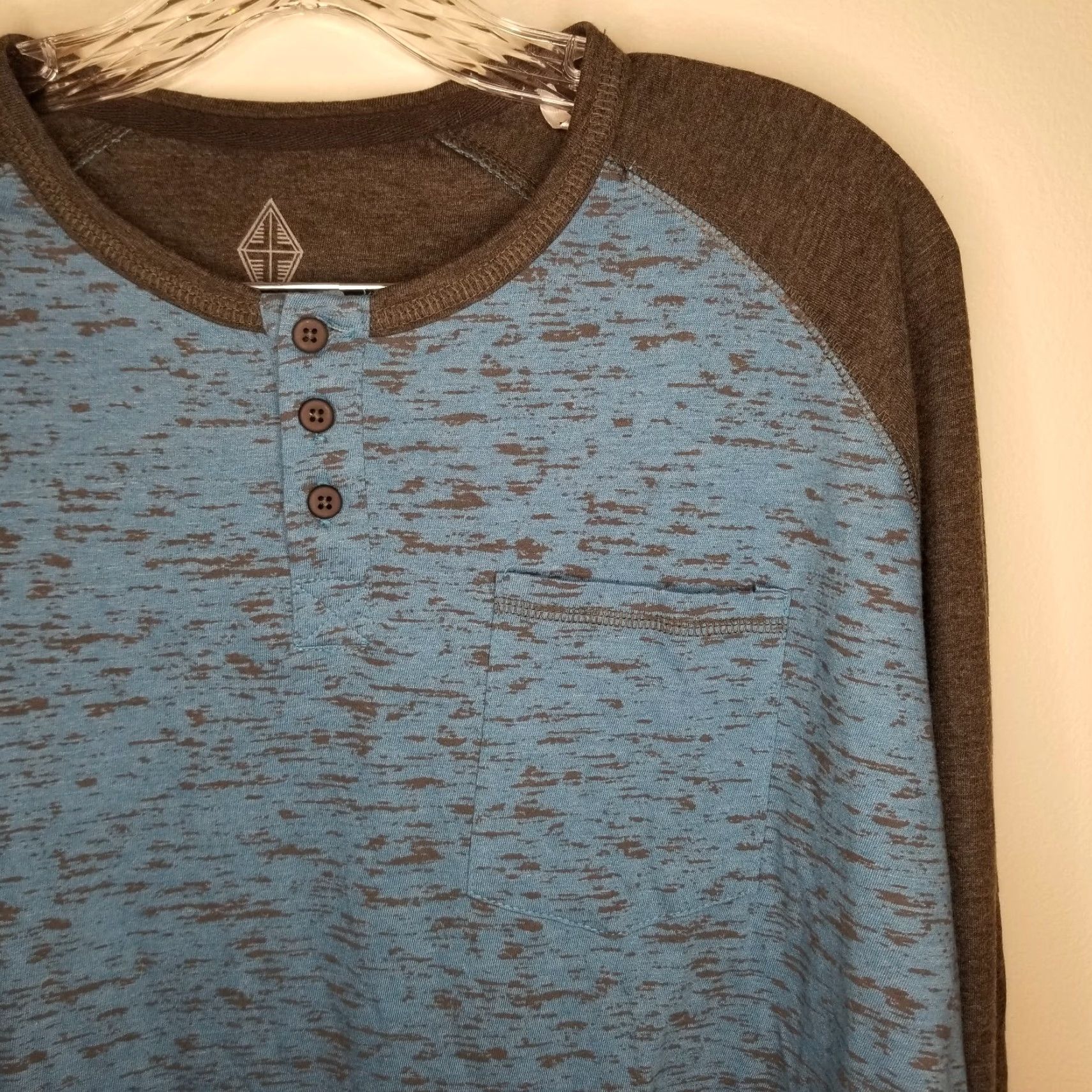 Vintage Swiss Cross Mens Long Sleeve T-Shirt Blue Gray Size L Size US L / EU 52-54 / 3 - 2 Thumbnail