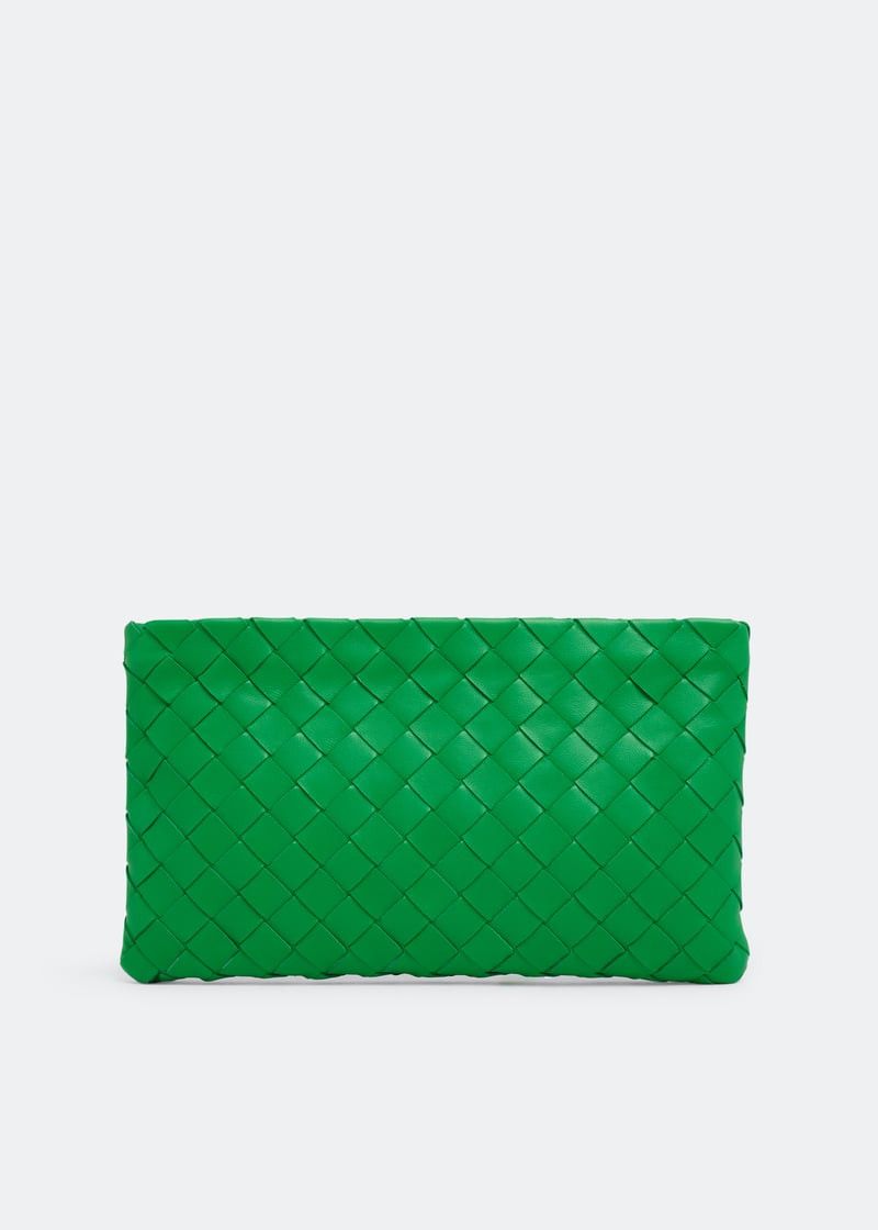 Bottega Veneta o1lf3ng10525 Size: OS / Intrecciato Small Pouch in Green Size ONE SIZE - 1 Thumbnail
