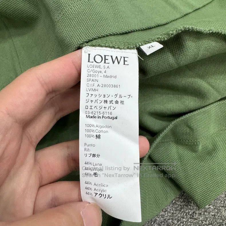 Loewe Loewe Green Polo Shirt Size US XL / EU 56 / 4 - 3 Thumbnail