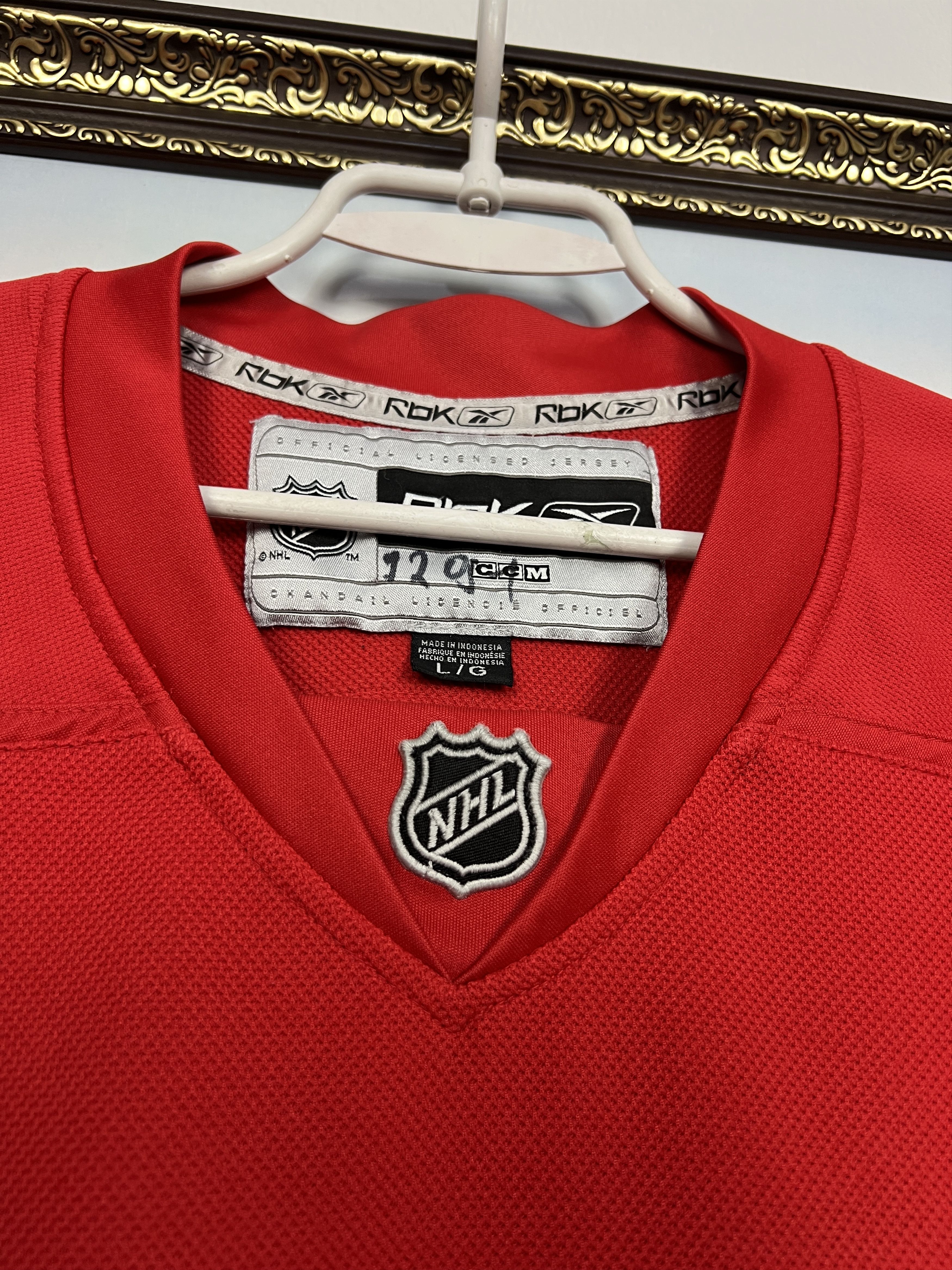 Reebok Vintage Reebok Detroit Red Wings Ice Hocket NHL Jersey Rare Size US L / EU 52-54 / 3 - 5 Thumbnail