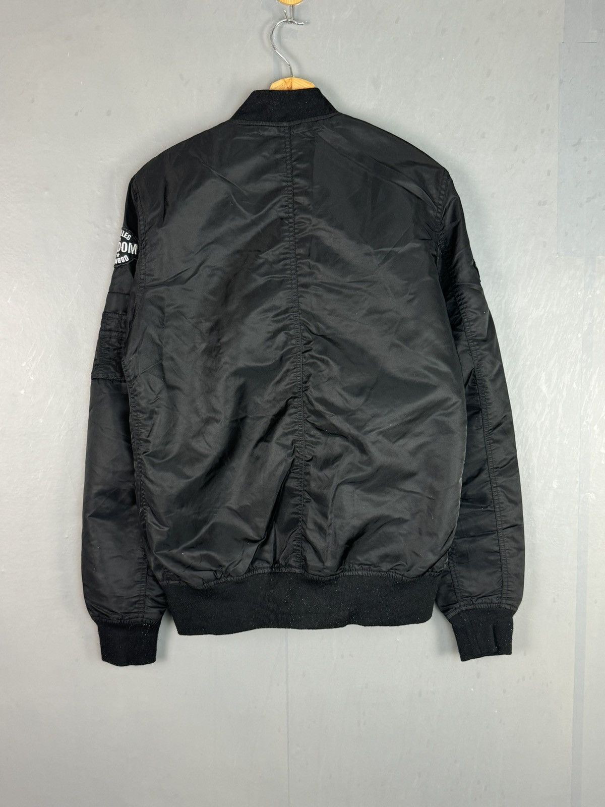 Vintage FLG Militaly Garments Patch Bomber Jacket Size US M / EU 48-50 / 2 - 6 Thumbnail