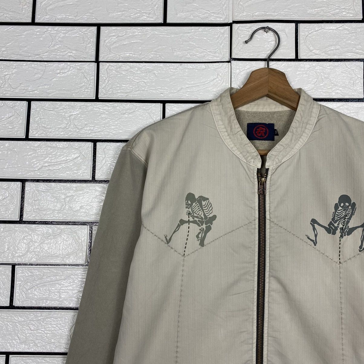 Kapital 📌Vintage Zipper Light Jacket Skeleton Design Kyoto Japan Size US M / EU 48-50 / 2 - 8 Thumbnail