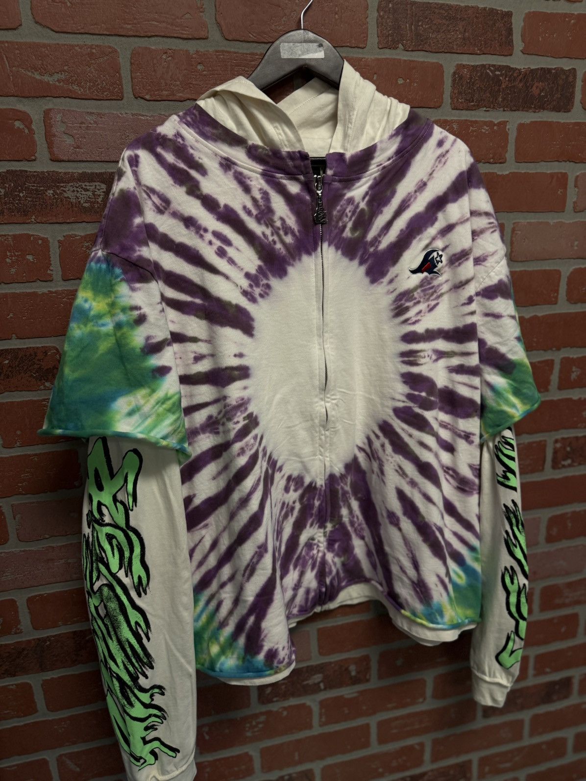 HELLSTAR Hellstar DYE DIE Hoodie Zip UP/Shirt Size L (NEW) Size US L / EU 52-54 / 3 - 5 Thumbnail
