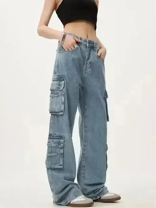 Vintage workwear pants Light colored jeans