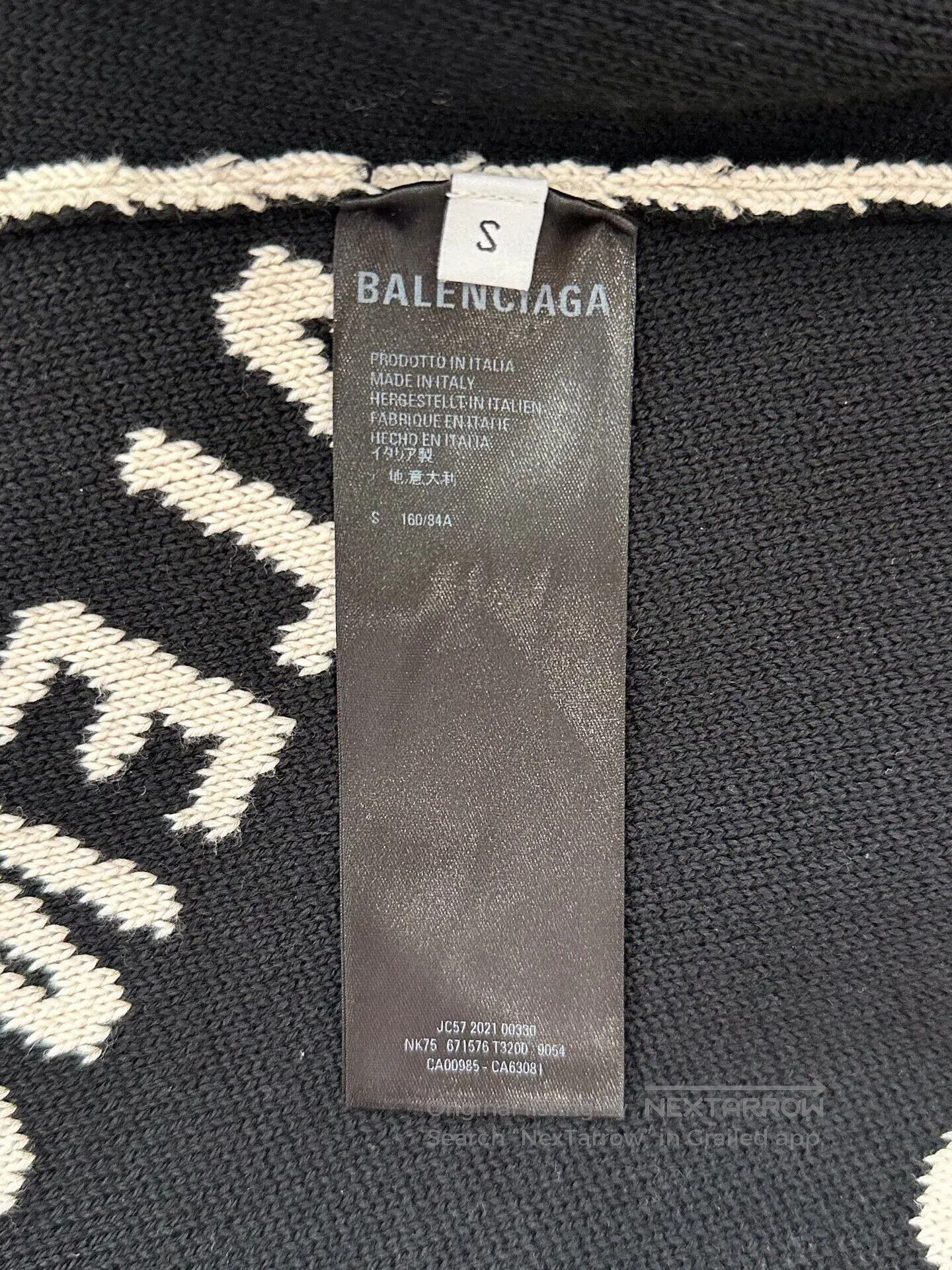 Balenciaga Balenciaga Women's Logo Print Sweater. Size S / US 4 / IT 40 - 6 Thumbnail
