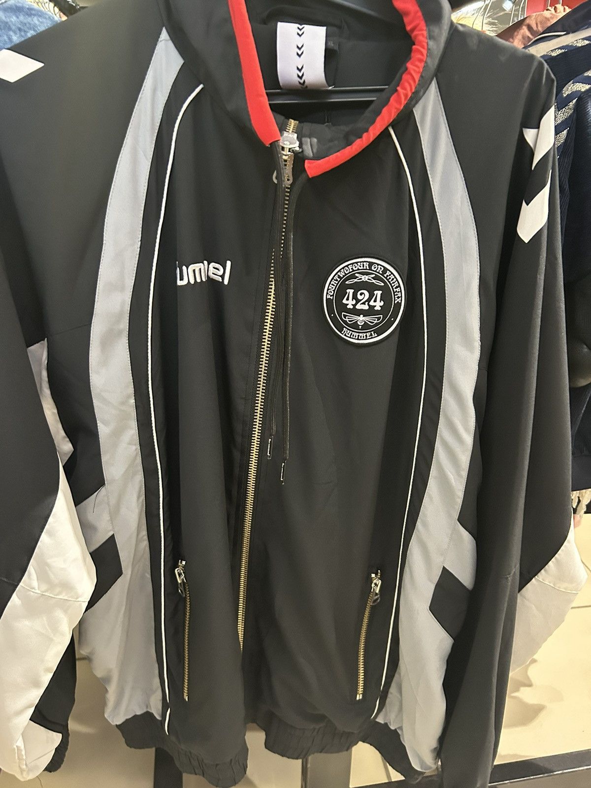 424 × Hummel Hummel x 424 On Fairfax Boxy Zip Track Jacket rare blokecore Size US XL / EU 56 / 4 - 2 Thumbnail