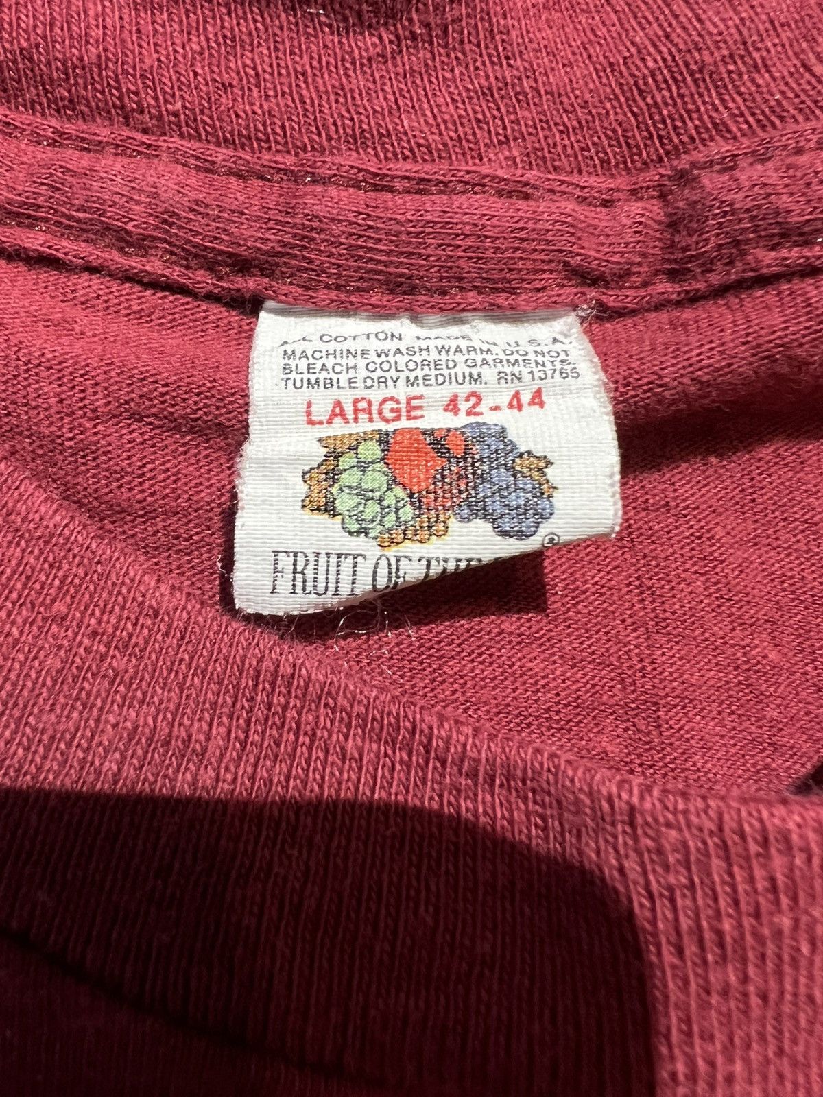 Fruit Of The Loom × Vintage Vintage 80s How Do You Spell SNA Maroon Fruit of the loom t Size US S / EU 44-46 / 1 - 5 Thumbnail