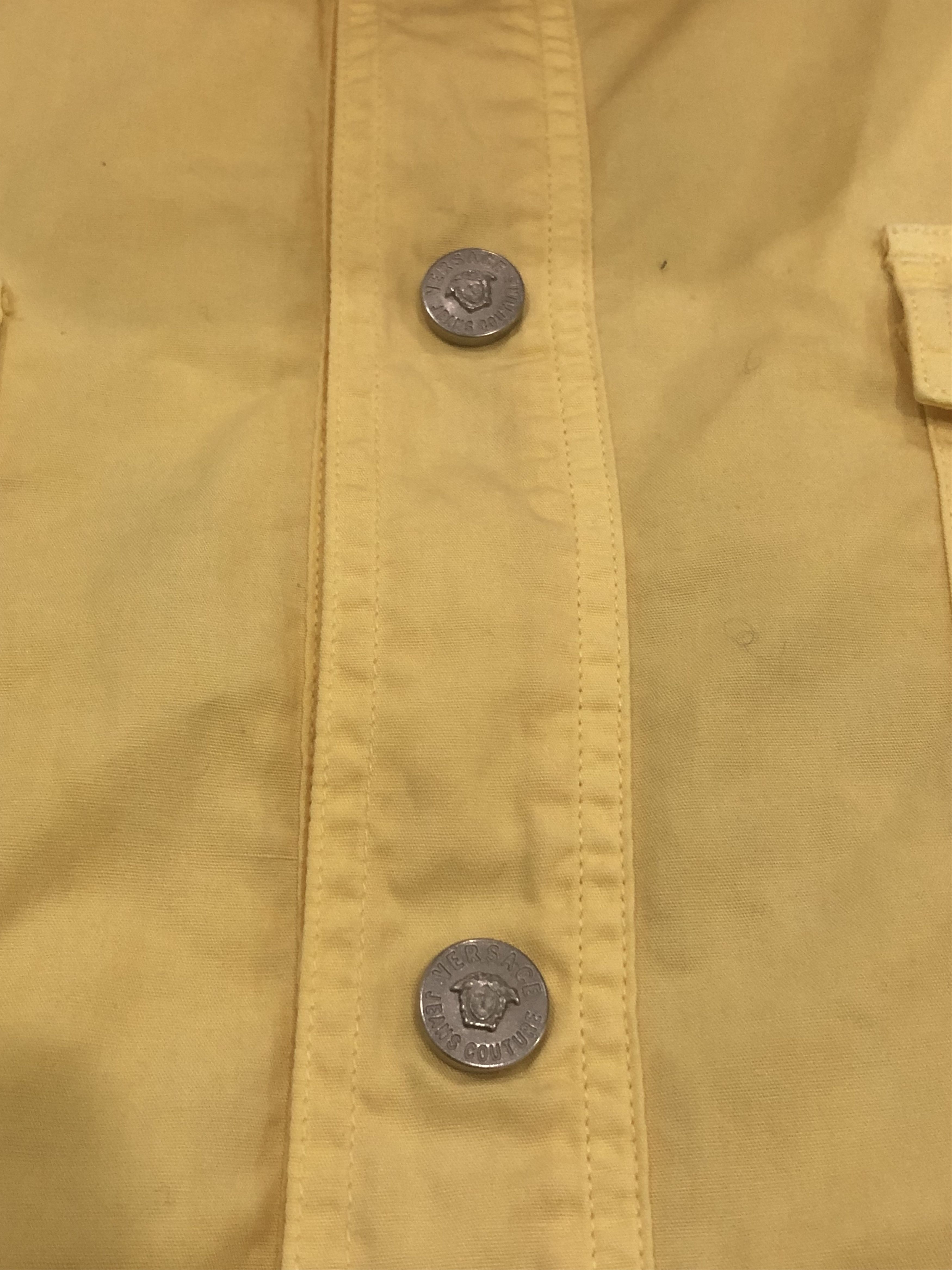 Versace Jeans Couture × Vintage Vintage Versace Jeans Couture Medusa Snap Button Shirt Size US XL / EU 56 / 4 - 4 Thumbnail