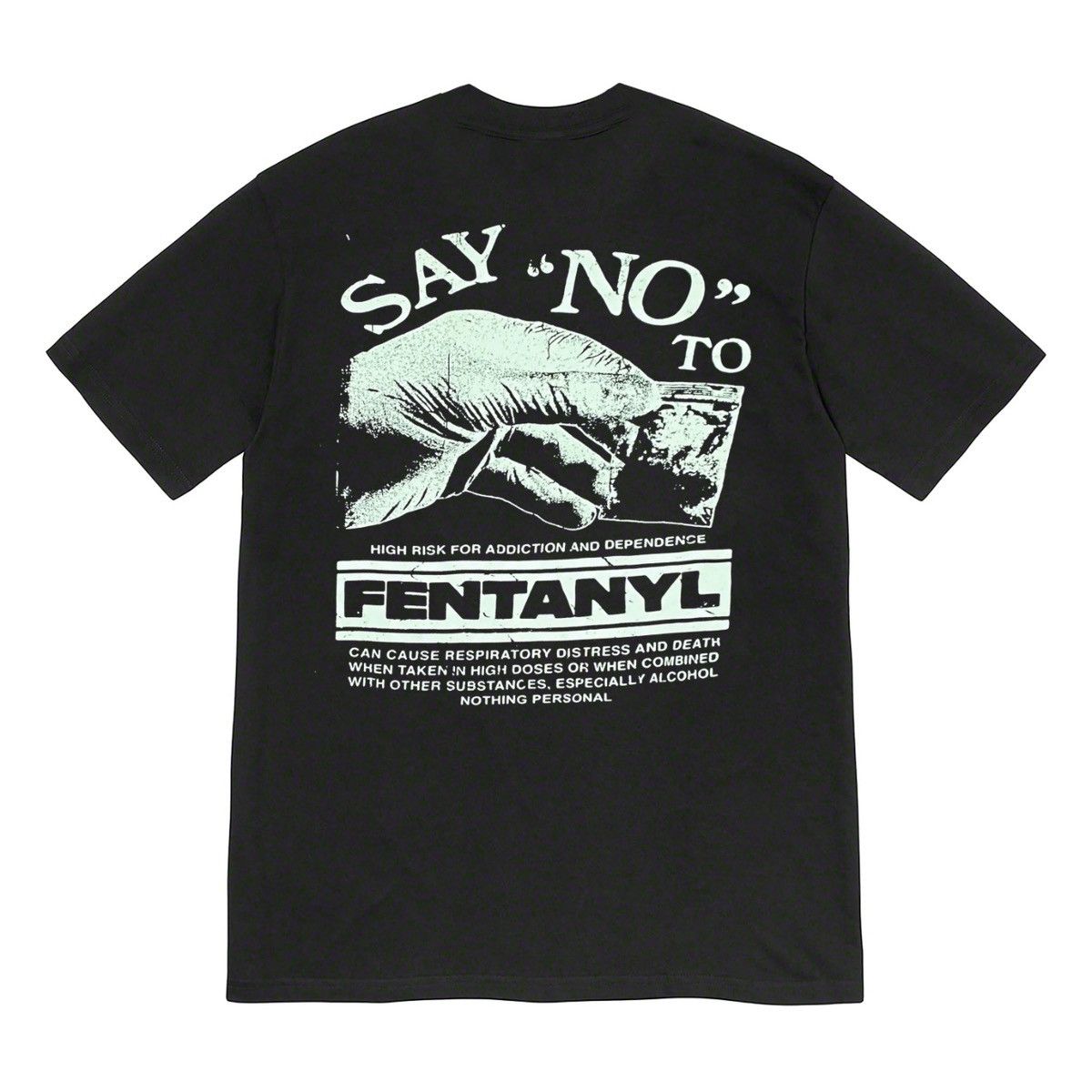Nothing Personal Nothing Personal Blazzy Say No To Fentanyl Shirt - Black LG Size US L / EU 52-54 / 3 - 2 Thumbnail