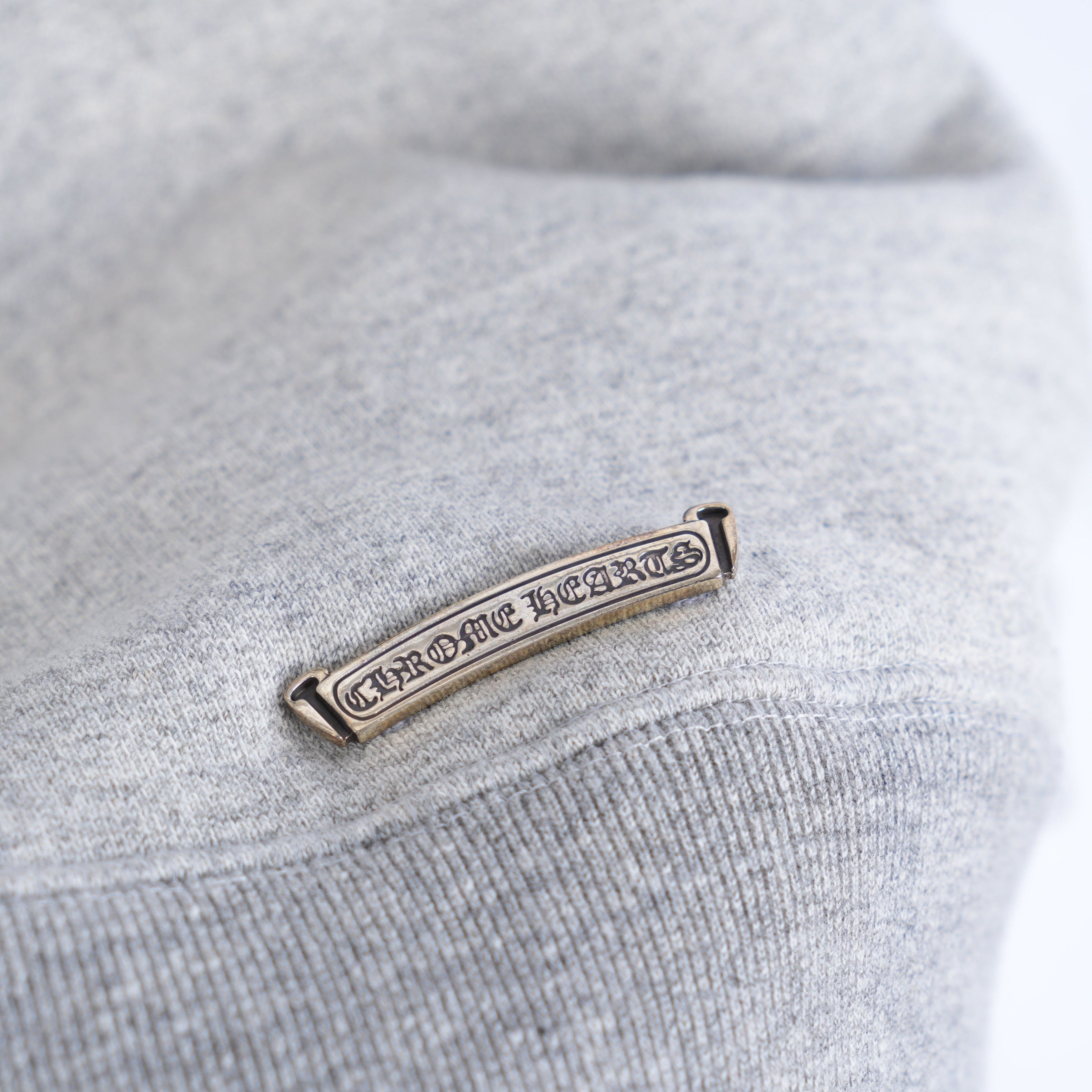 Chrome Hearts CH CEMETERY BLACK PATCH HEATHER GREY CREWNECK Size US L / EU 52-54 / 3 - 6 Thumbnail