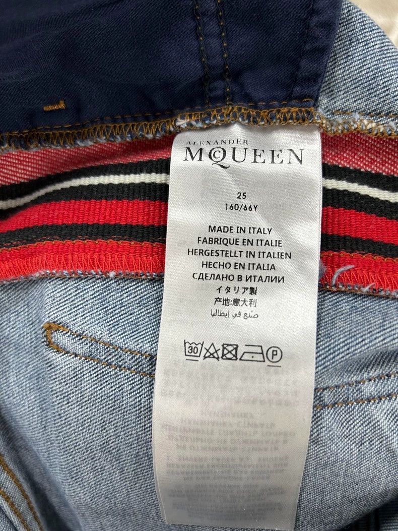 Alexander McQueen Alexander Mcqueen Kun blue jeans side striped webbing Size 25" / US 0 / IT 36 - 5 Thumbnail