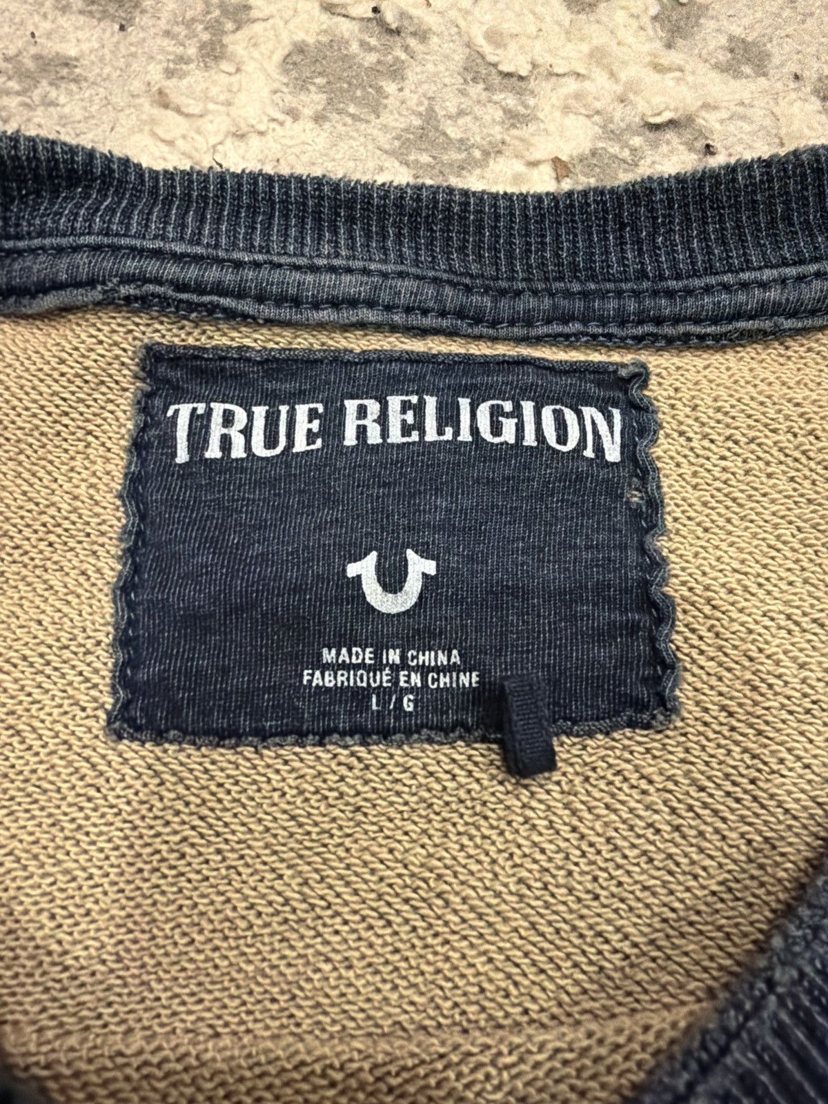 True Religion True Religion Distressed Crewneck Size US L / EU 52-54 / 3 - 4 Thumbnail