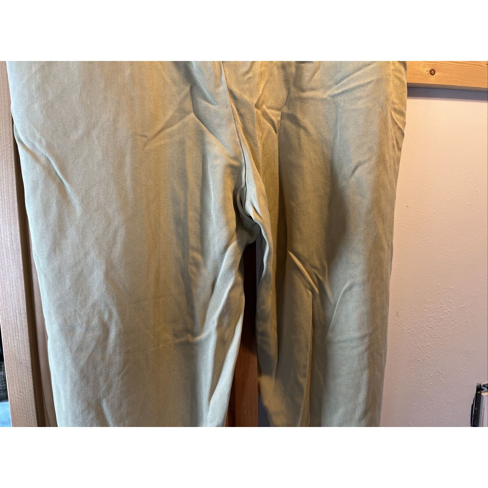 Tommy Bahama Tommy Bahama Relax Mens 36x27 Beige Silk Straight Cuff Pants Size US 36 / EU 52 - 10 Thumbnail