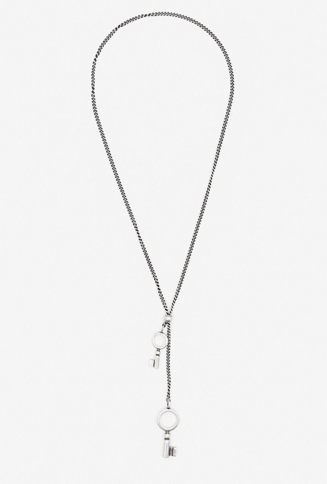 Ann Demeulemeester Ann Demeulemeester Pama Keys Silver Necklace Size ONE SIZE - 1 Thumbnail