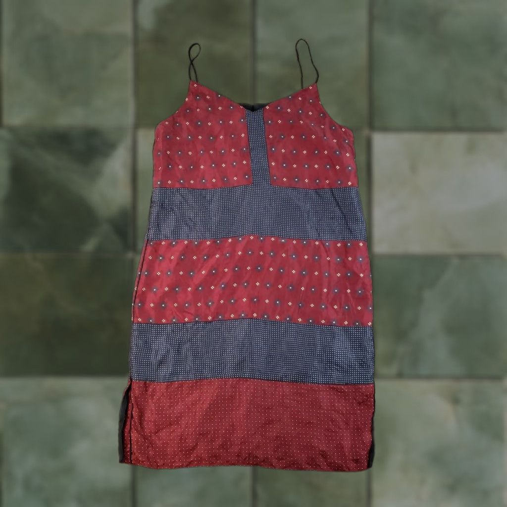 Rag & Bone Rag & Bone Silk Slip Dress Womens Size 6 Red Geometric Lightweight Sleeveless Size M / US 6-8 / IT 42-44 - 1 Thumbnail