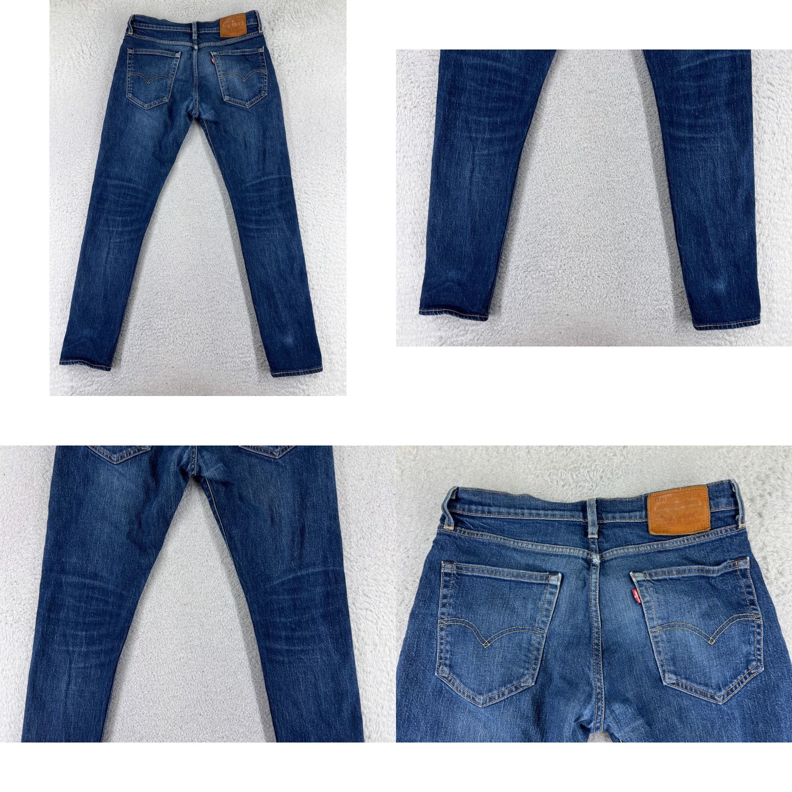 Levi's VINTAGE Levis Jeans Adult 31 Blue Denim 512 Premium Slim Tapered 30x29.5 Mens Regular Jeans Size US 31 - 10 Thumbnail