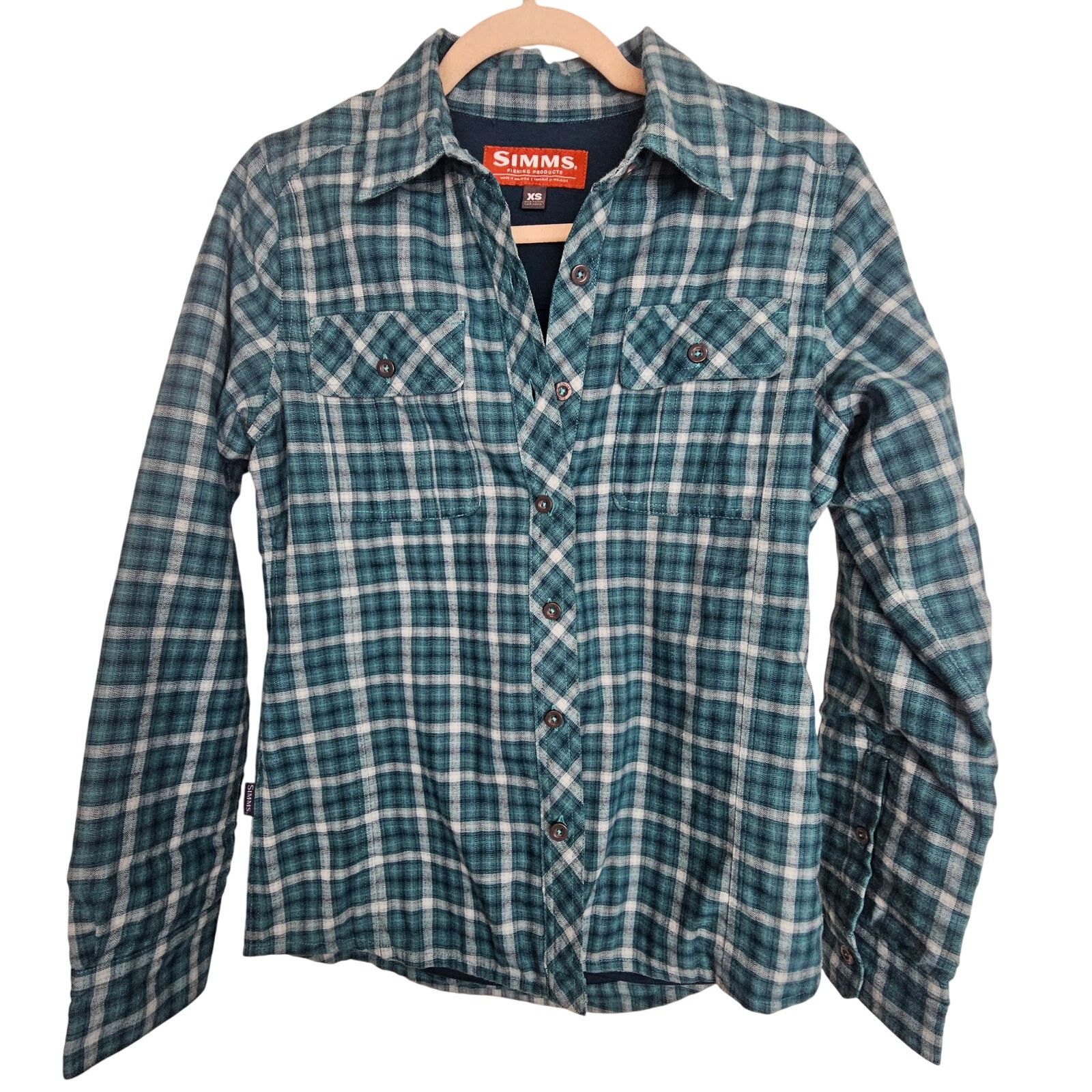 Simms Simms Womens Flannel Shirt Fishing Gorpcore XS Plaid Outdoor Size US XS / EU 42 / 0 - 1 Thumbnail