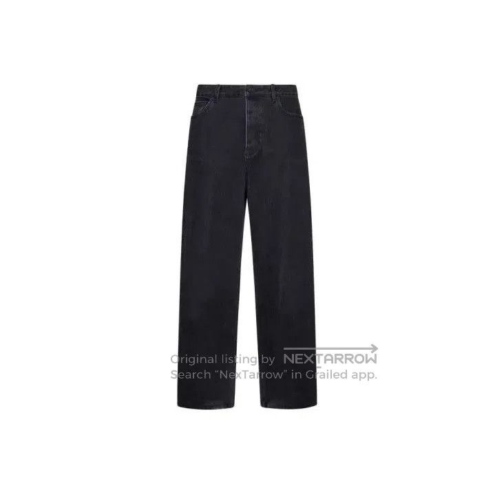 Balenciaga Black Straight-Leg Denim Pants for Men.