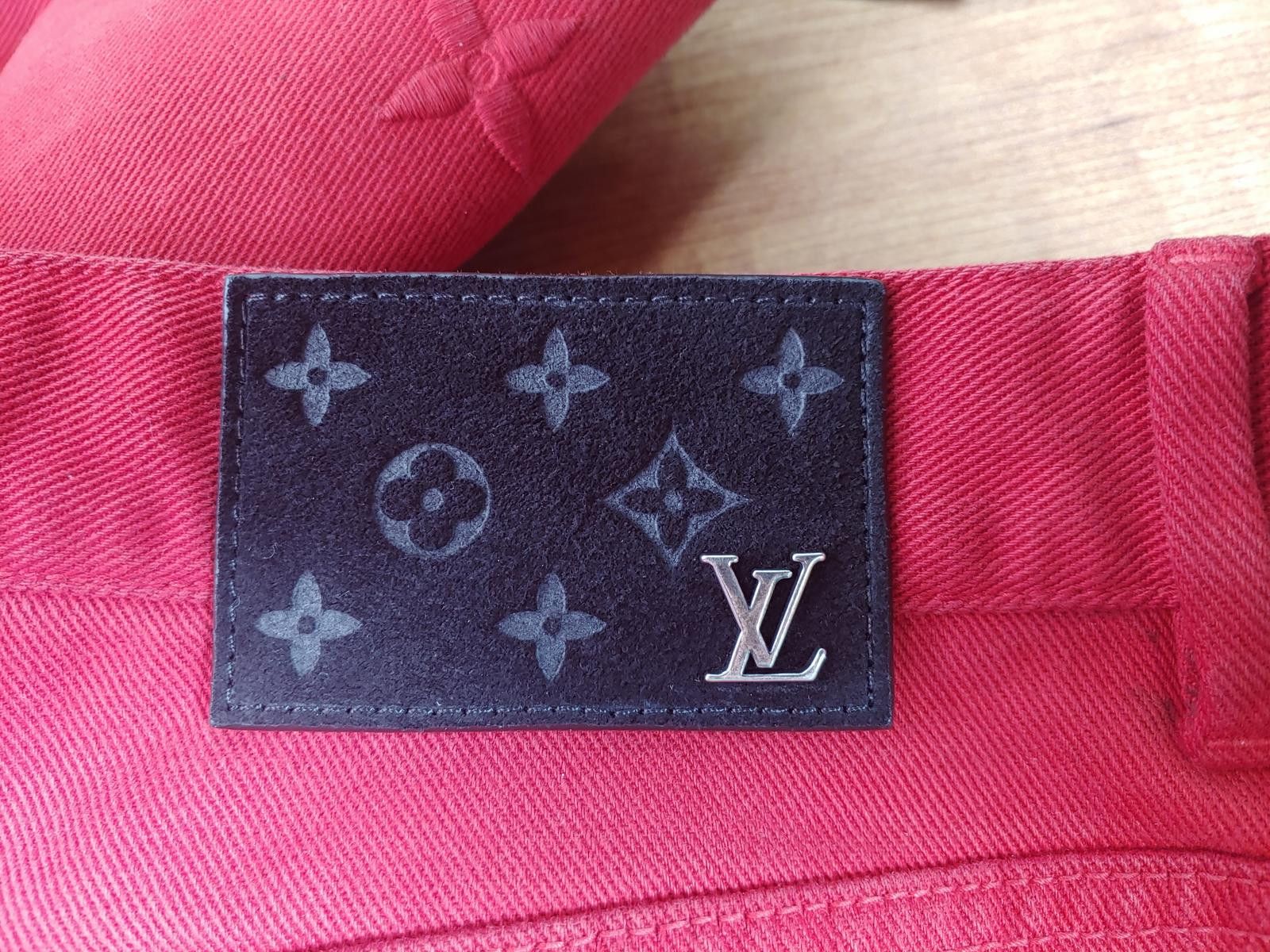 Louis Vuitton Louis Vuitton Monogram Boreal Evening Jeans in Black/Red Size US 34 / EU 50 - 5 Thumbnail
