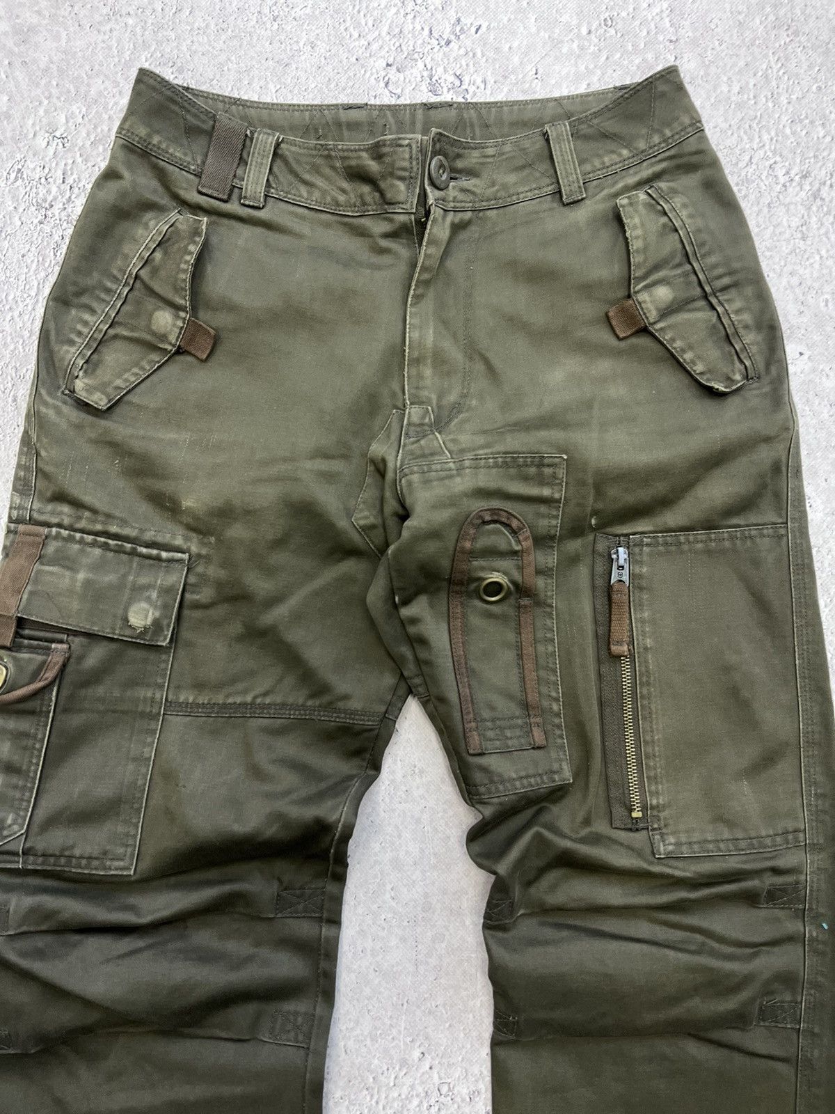 Issey Miyake × Japanese Brand × Tete Homme 2000s Tete Home Multipocket Bondage Cargo Pants Size US 30 / EU 46 - 5 Thumbnail