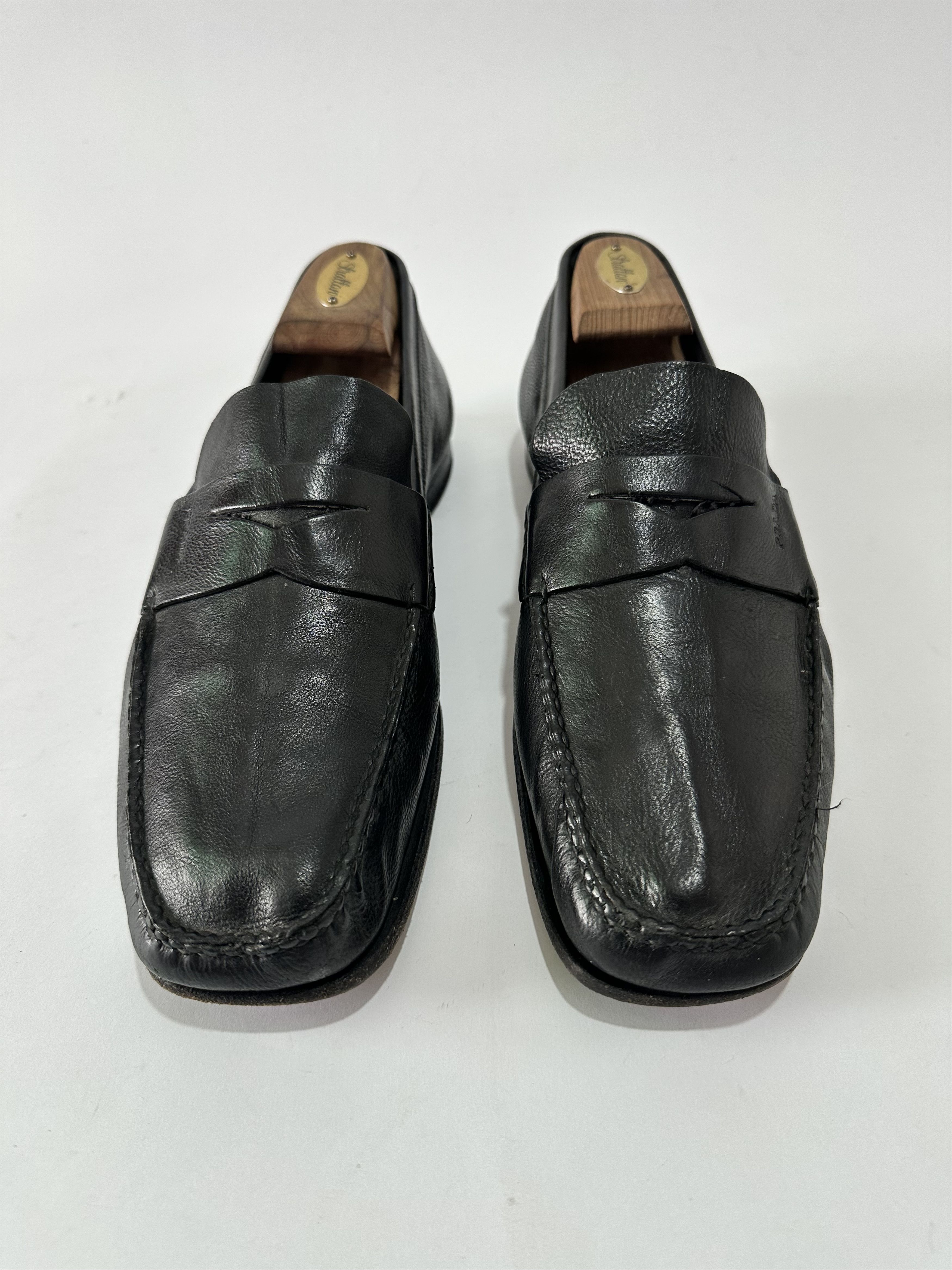 Prada Prada Black Leather Slip On Loafers Size 9 US Size US 9 / EU 42 - 2 Thumbnail