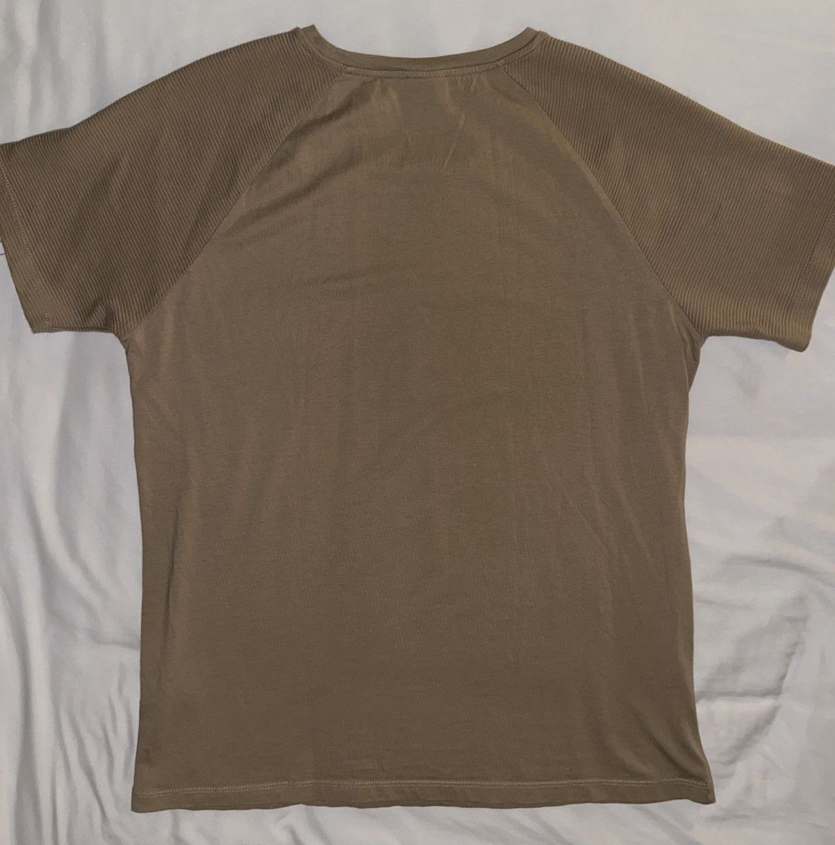 Other Basic Brown T-Shirt Ribbed Sleeves Size US L / EU 52-54 / 3 - 3 Thumbnail