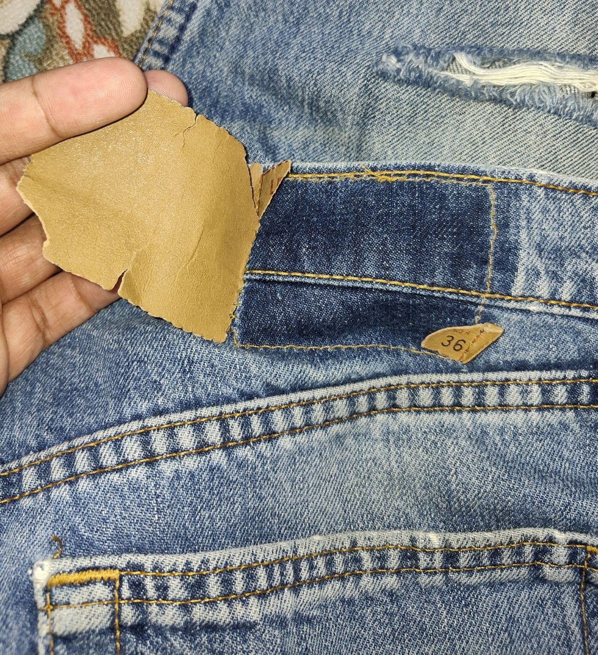 Levi's 80s Vintage Levis 519 Distressed Denim Size US 35 - 8 Thumbnail