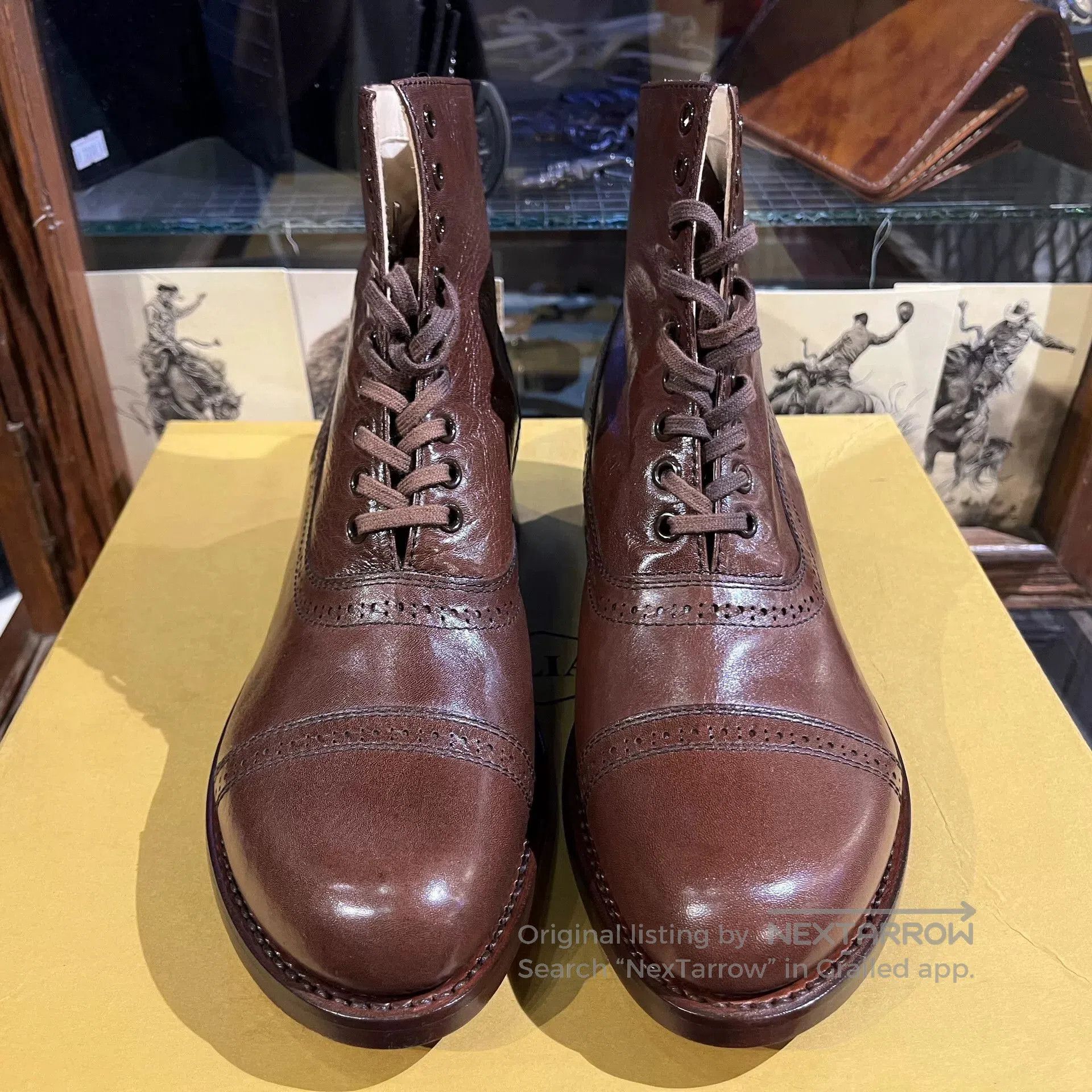 JULIEN DAVID julian kangaroo brown boots size 7. Size US 7 / EU 40 - 3 Thumbnail