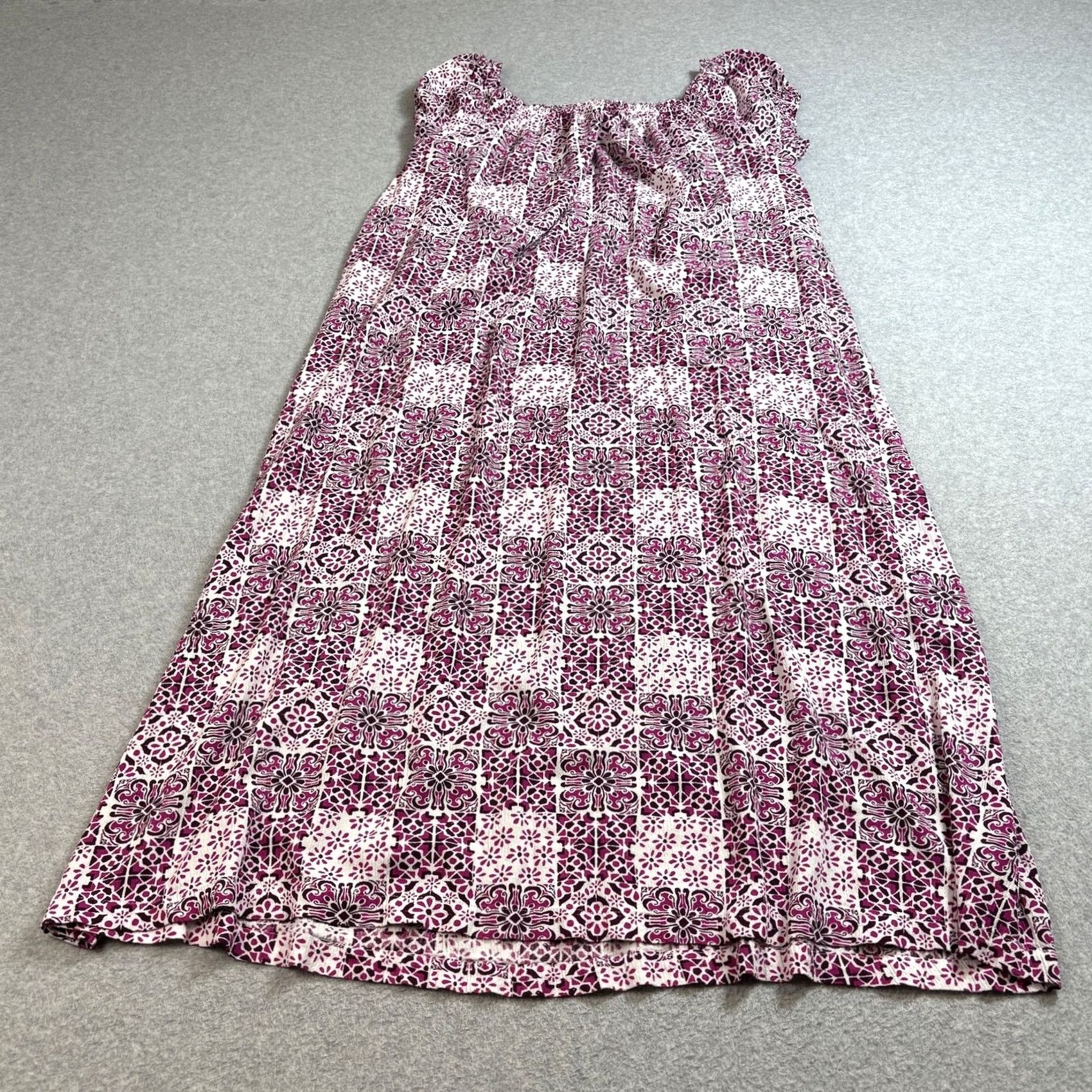 Loft LOFT Dress Midi Pink Large Peasant Off Shoulder Boho Lightweight Coastal Womens Size L / US 10 / IT 46 - 2 Thumbnail