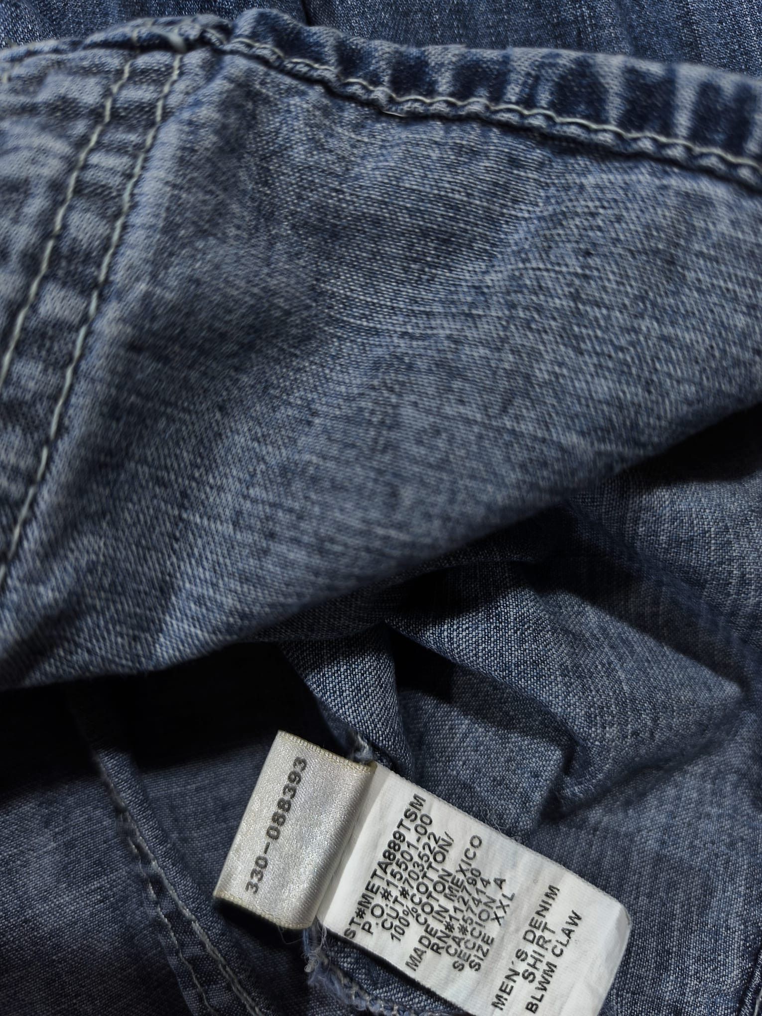 True Religion True Religion Denim Shirt Western Pearl Snap Button Size US XL / EU 56 / 4 - 6 Thumbnail