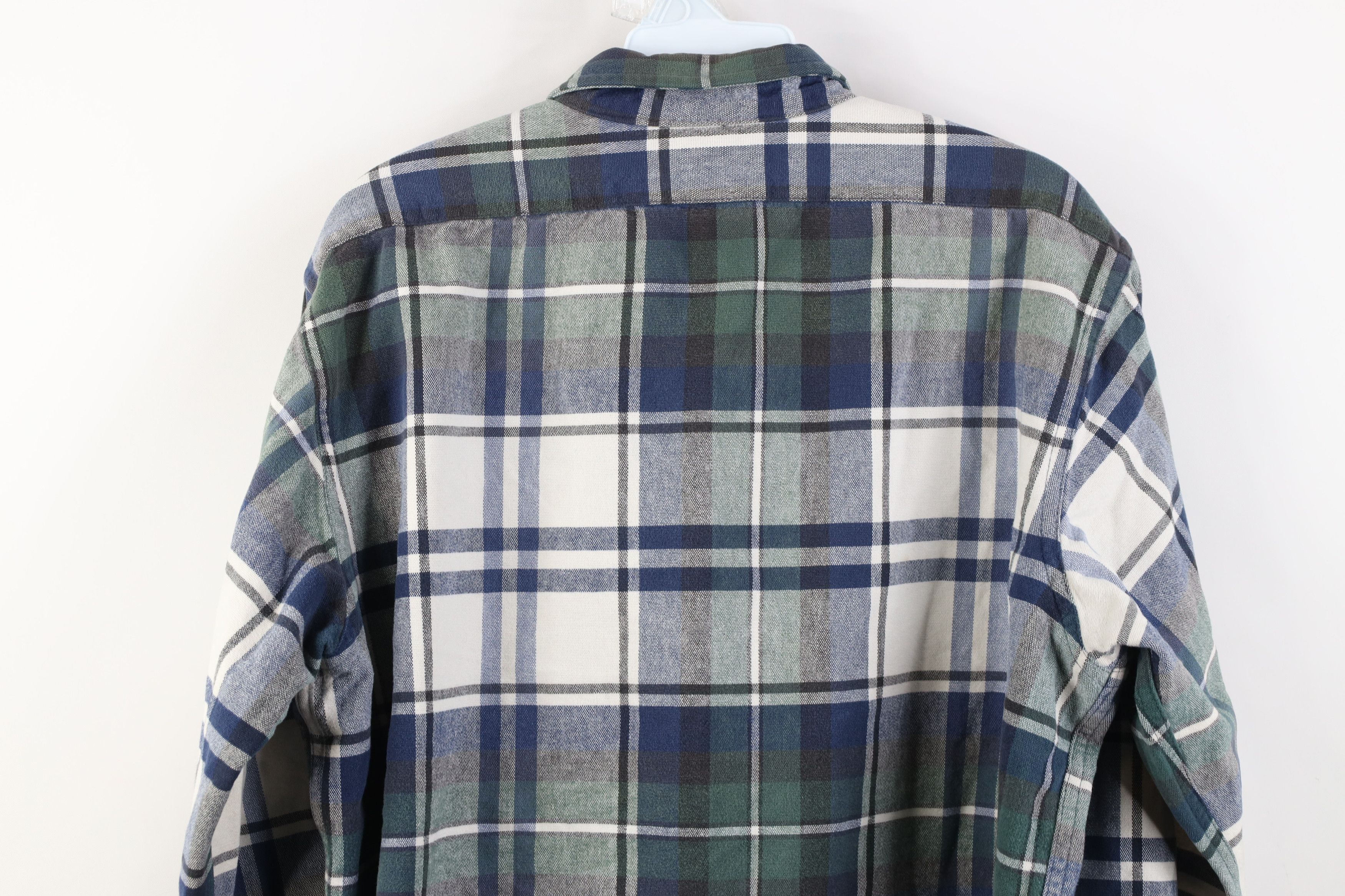 L.L. Bean Vintage 90s LL Bean Heavyweight. Flannel Button Shirt Size US L / EU 52-54 / 3 - 10 Thumbnail