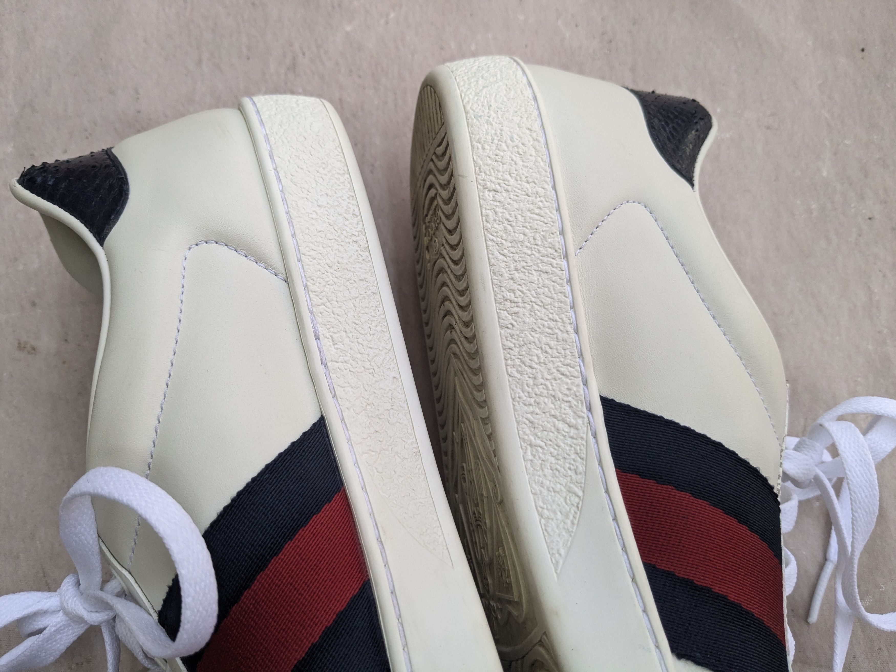 Gucci Gucci Ace Sneakers White 9.5 White Low Tops 386750 Size US 9.5 / EU 42-43 - 10 Thumbnail
