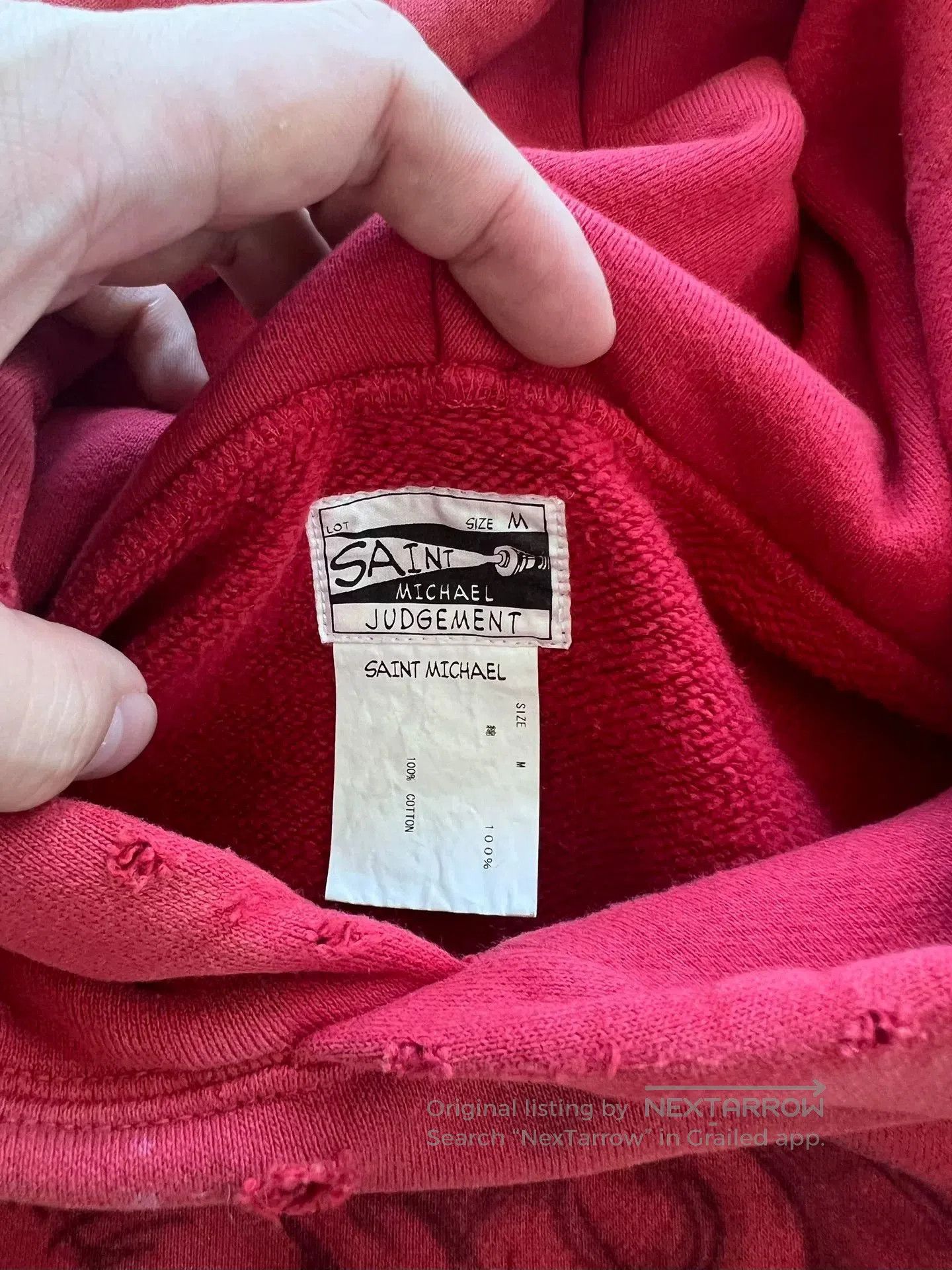 Saint Michael vintage saint michael distressed graphic hoodie. Size US M / EU 48-50 / 2 - 5 Thumbnail