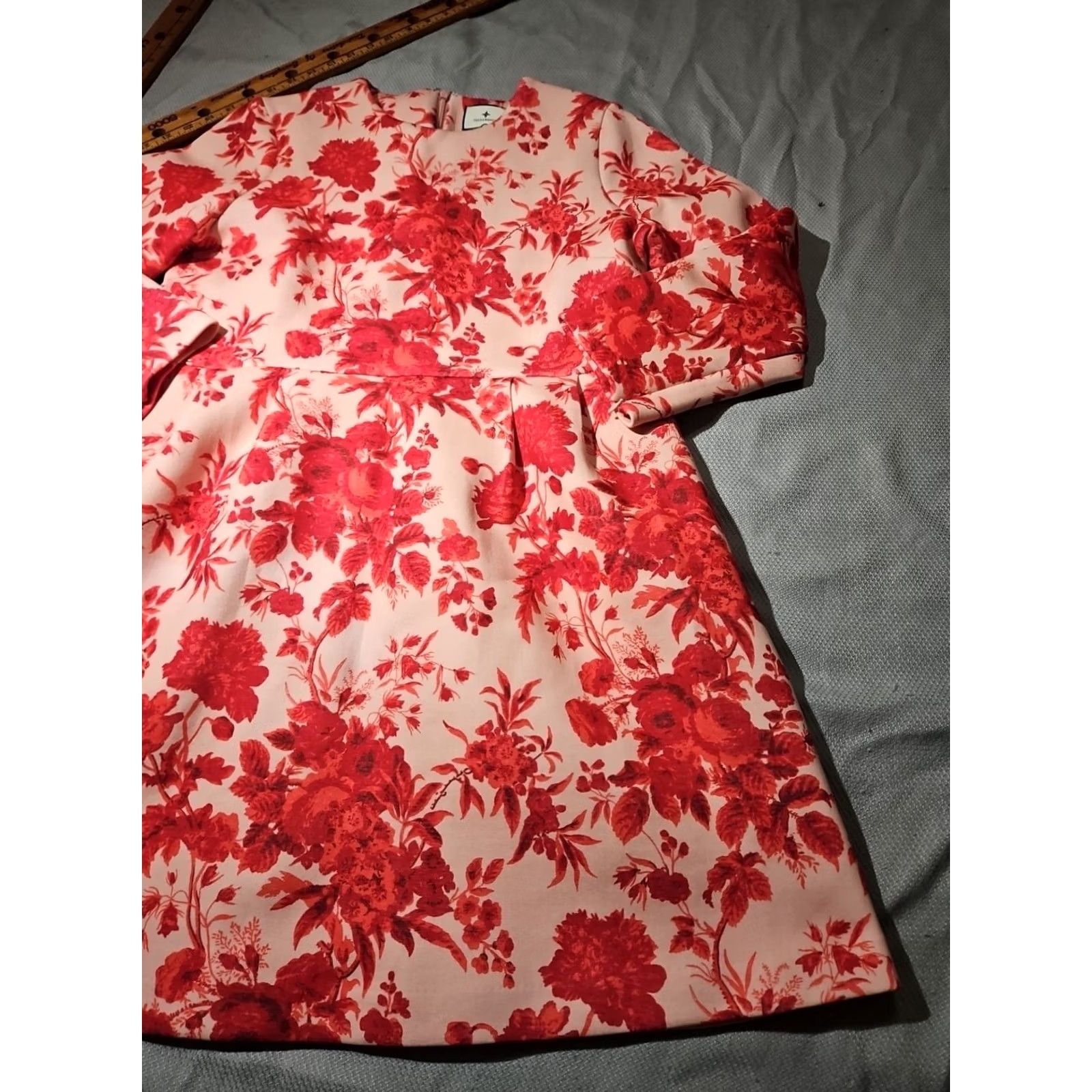 Vintage Tuckernuck Zinnia Bloom Drew Dress Womens XL Pink Floral Zip Preppy Size XL / US 12-14 / IT 48-50 - 5 Thumbnail